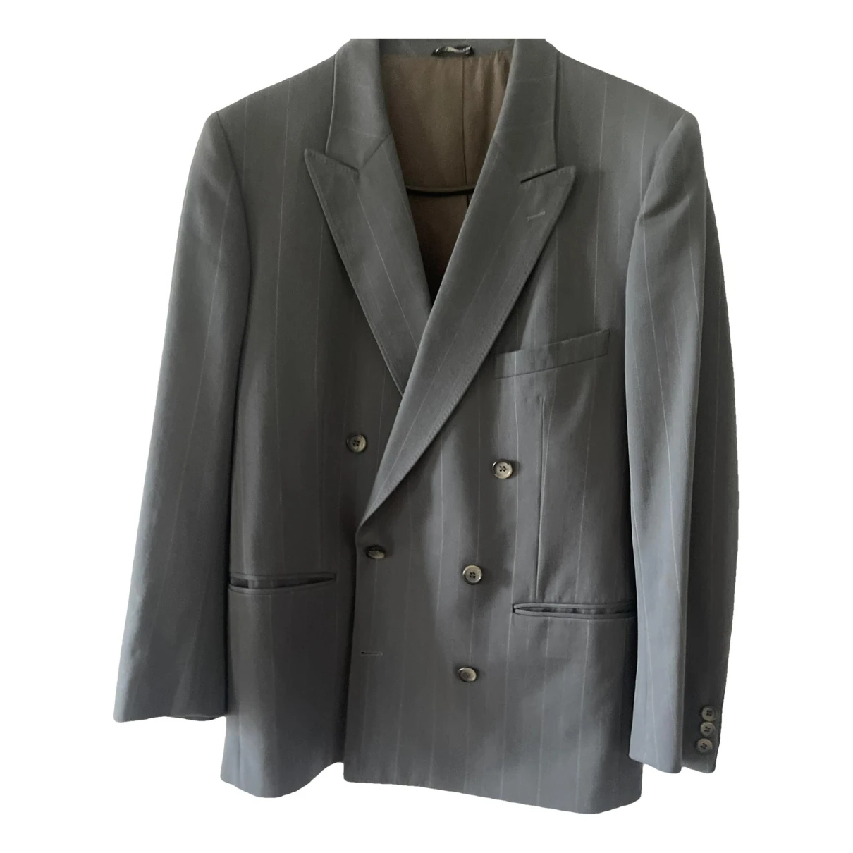 Pre-owned Dior Wool Suit In Grey