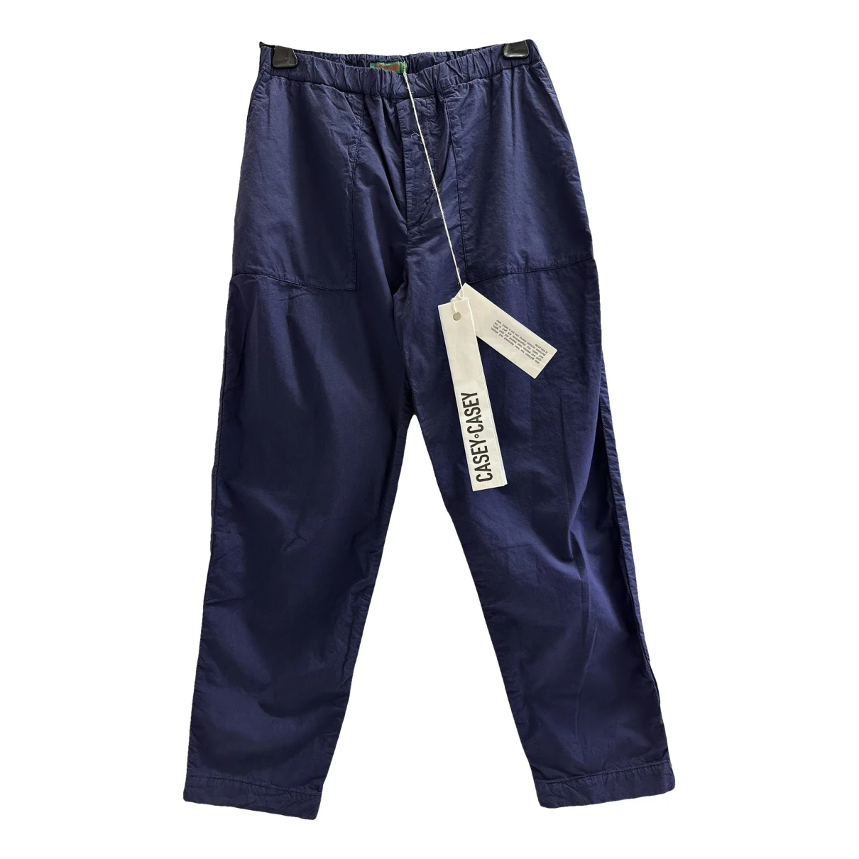 Pre-owned Casey Casey Trousers In Navy