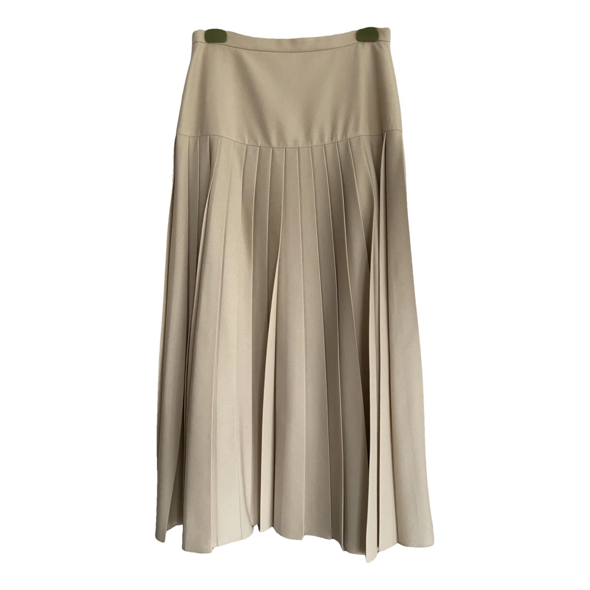 Pre-owned Gucci Wool Mid-length Skirt In Beige