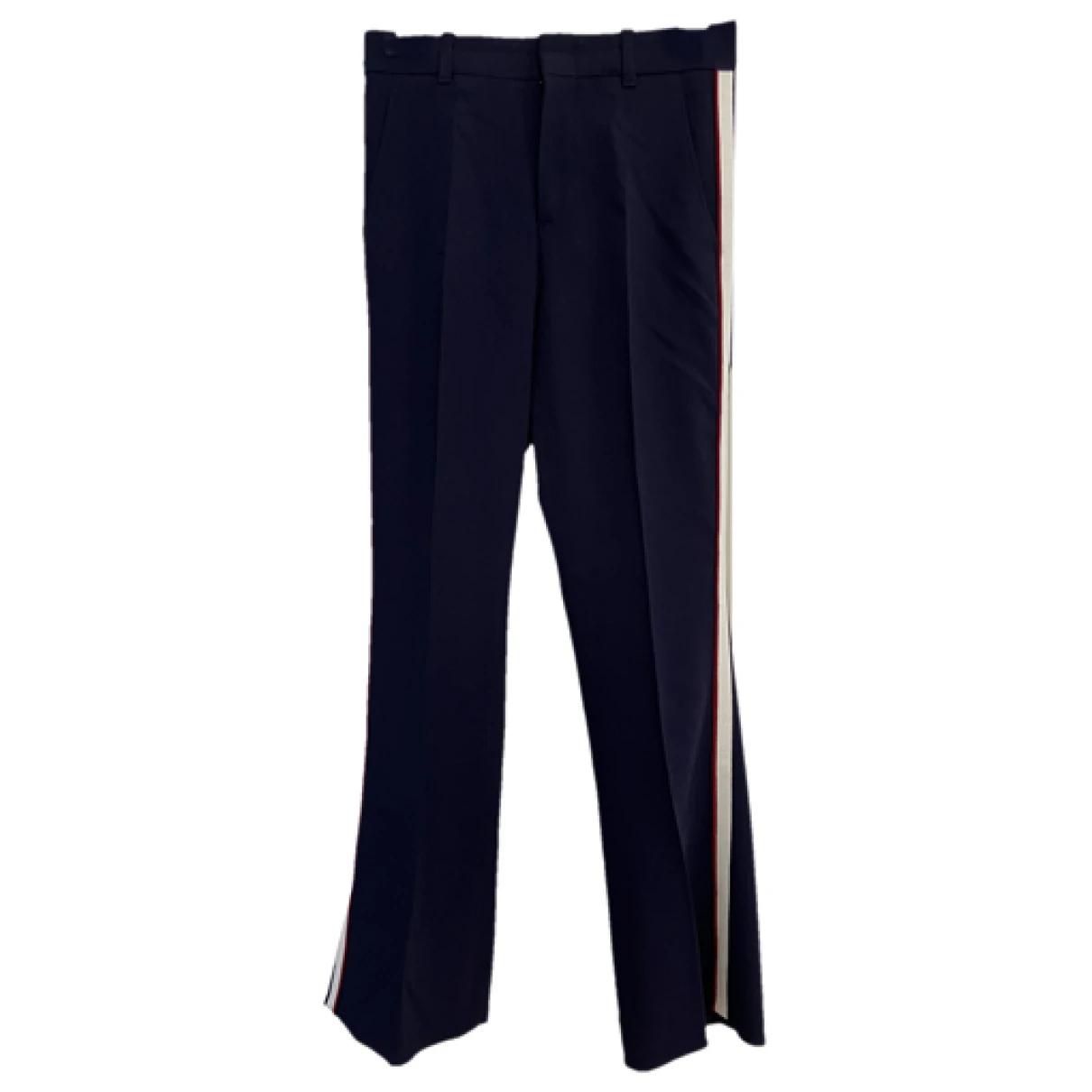 Pre-owned Gucci Large Pants In Navy