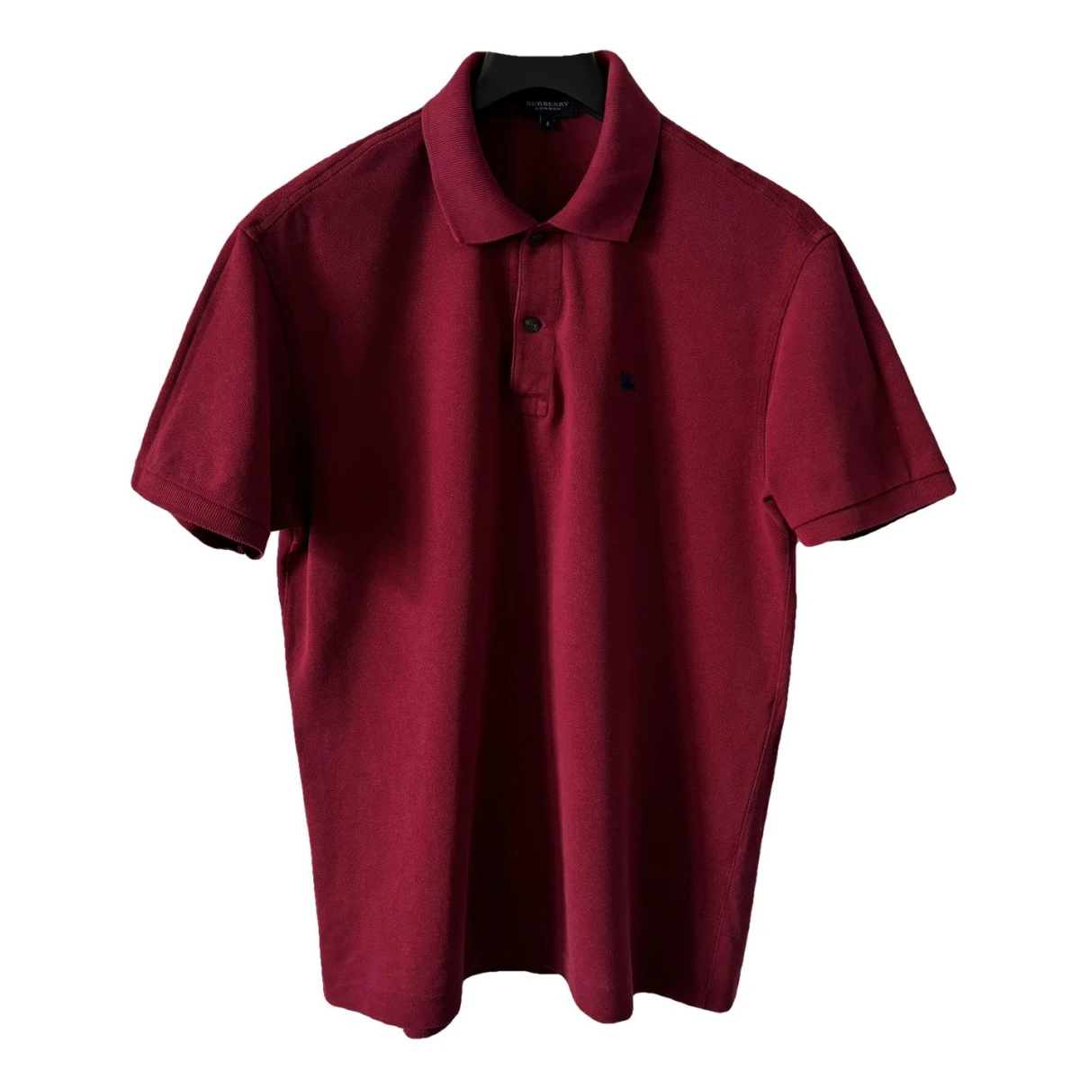 Pre-owned Burberry Polo Shirt In Burgundy