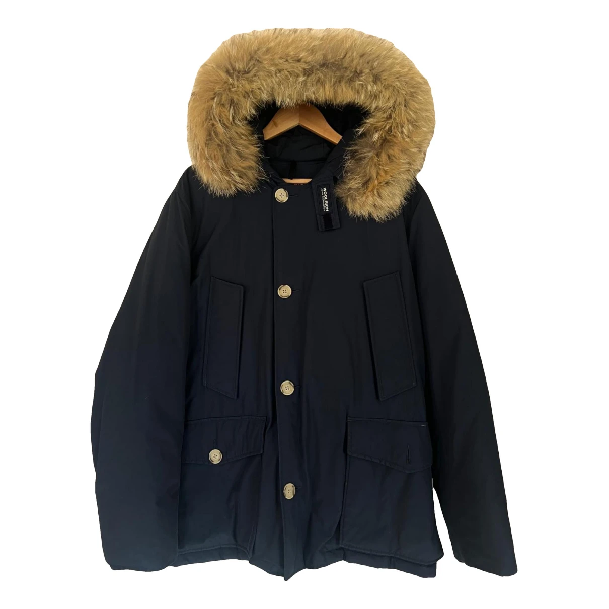 Pre-owned Woolrich Parka In Navy