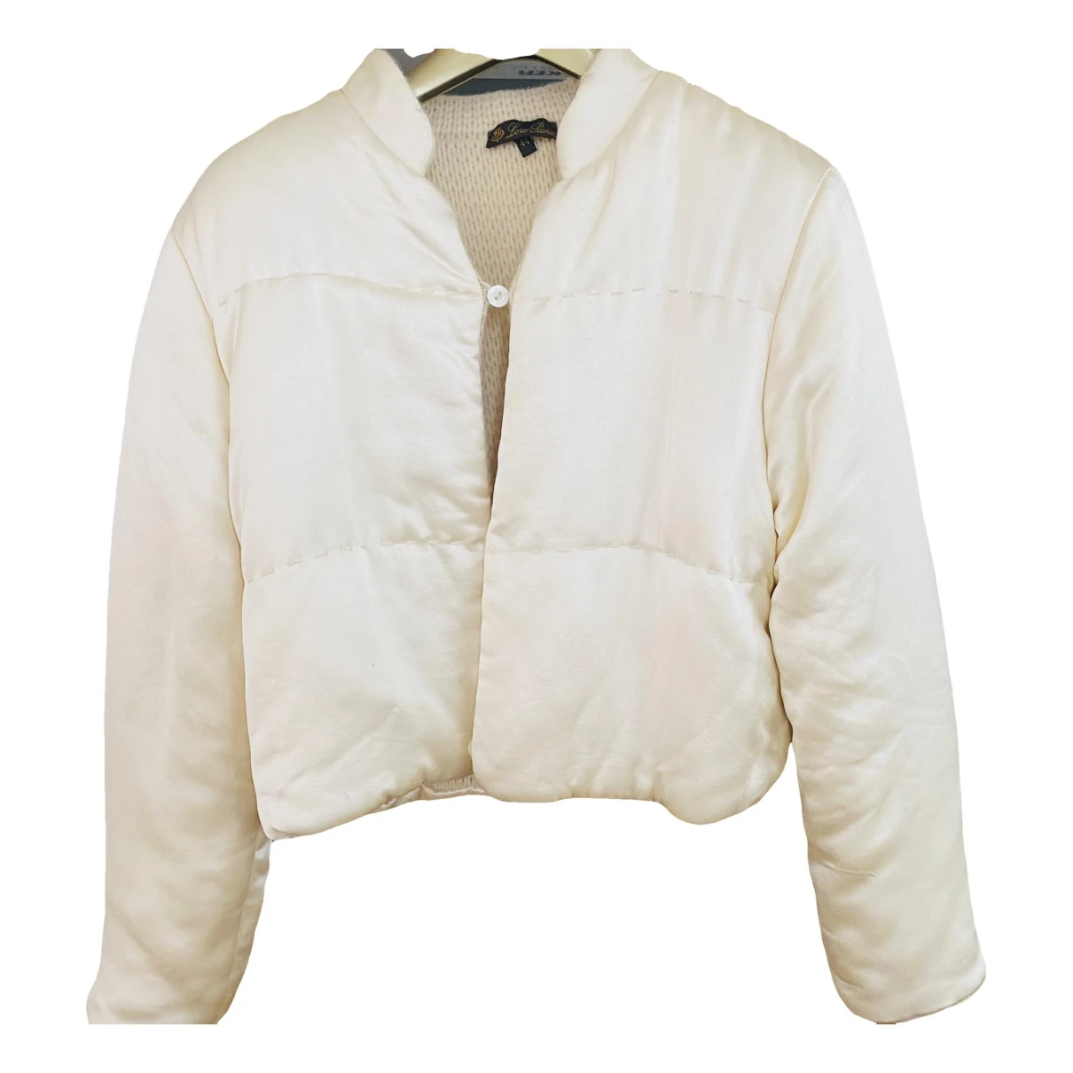 Pre-owned Loro Piana Cashmere Jacket In White
