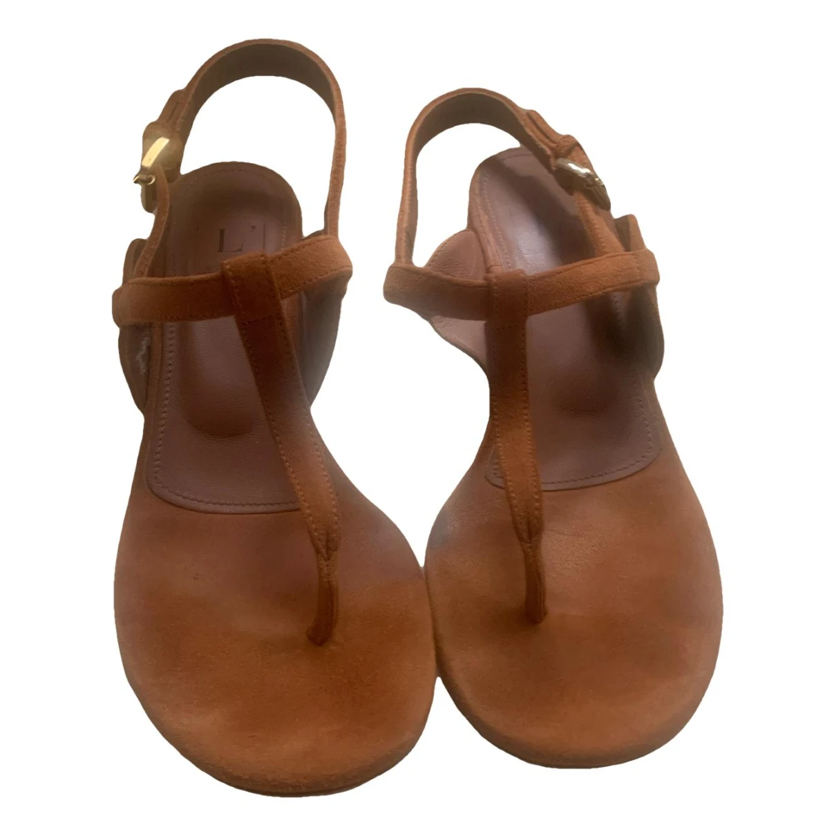 Pre-owned L'autre Chose Sandals In Camel