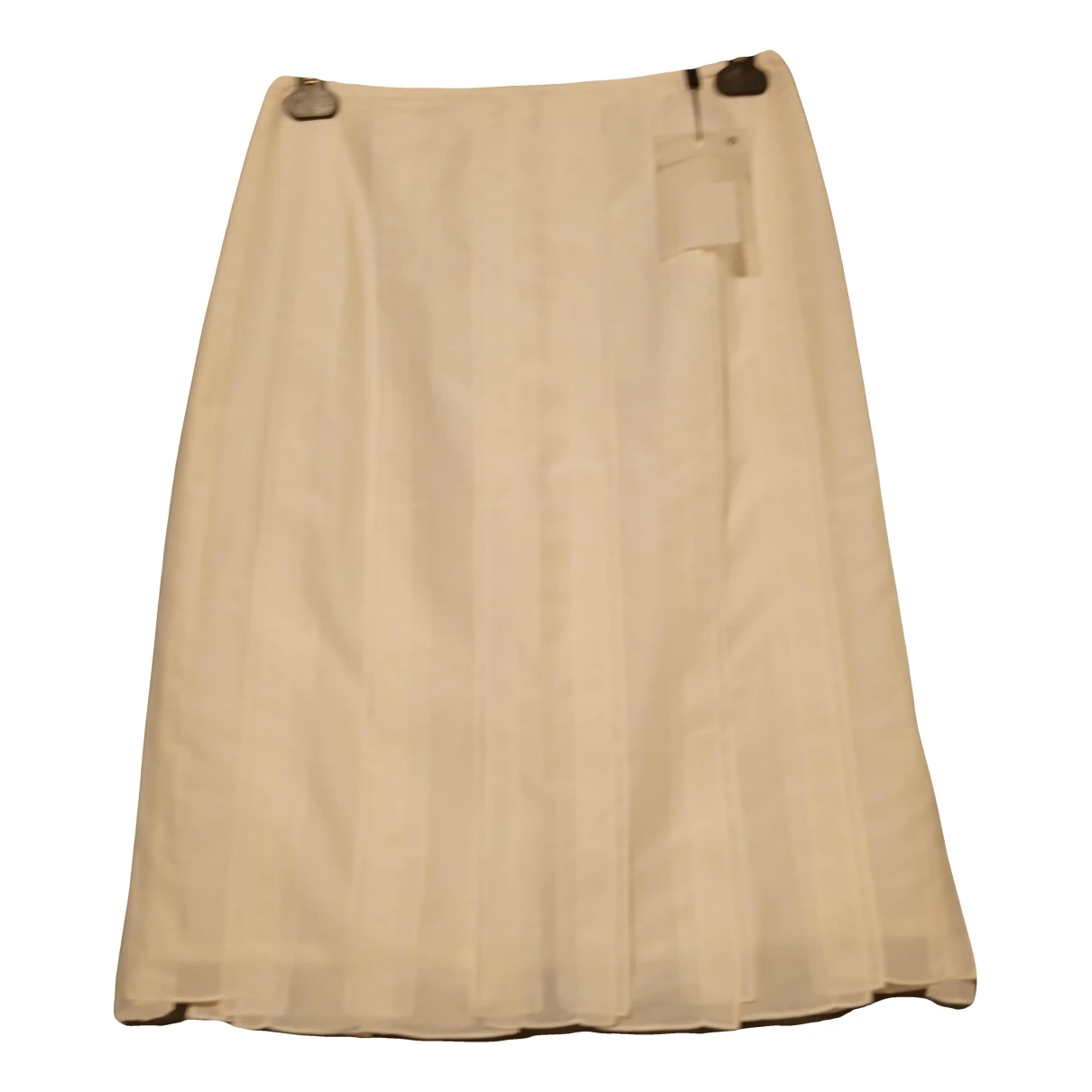 Pre-owned Saint Laurent Skirt In Ecru