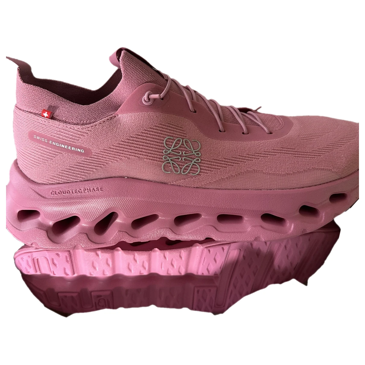 Pre-owned Loewe Low Trainers In Pink
