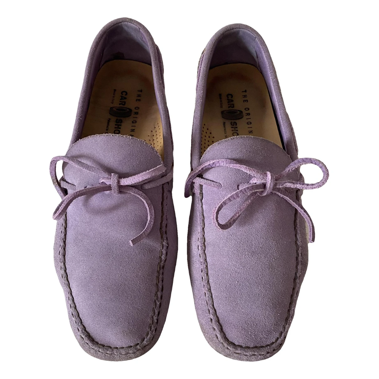 Pre-owned Carshoe Flats In Purple