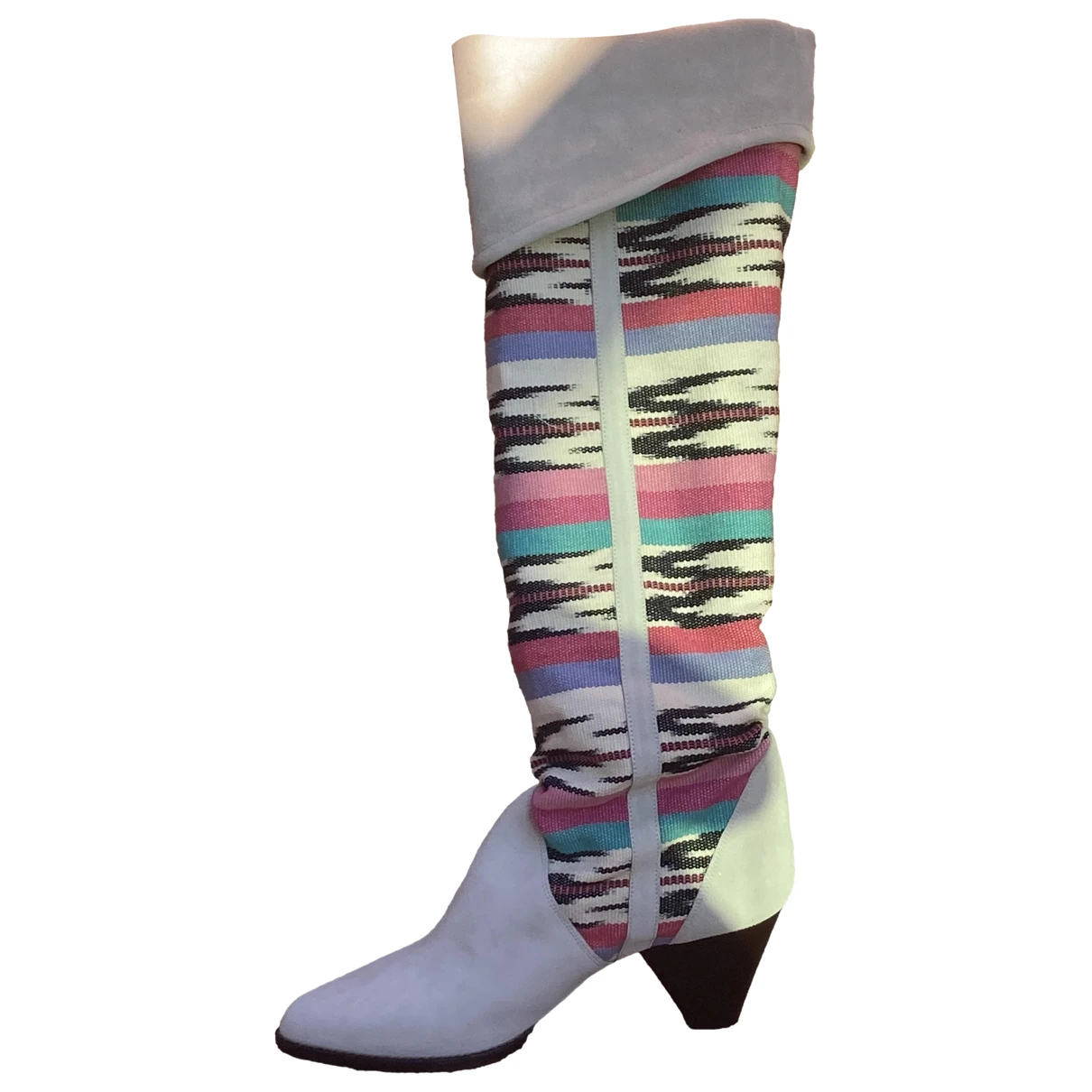 Pre-owned Isabel Marant Leather Riding Boots In Multicolour
