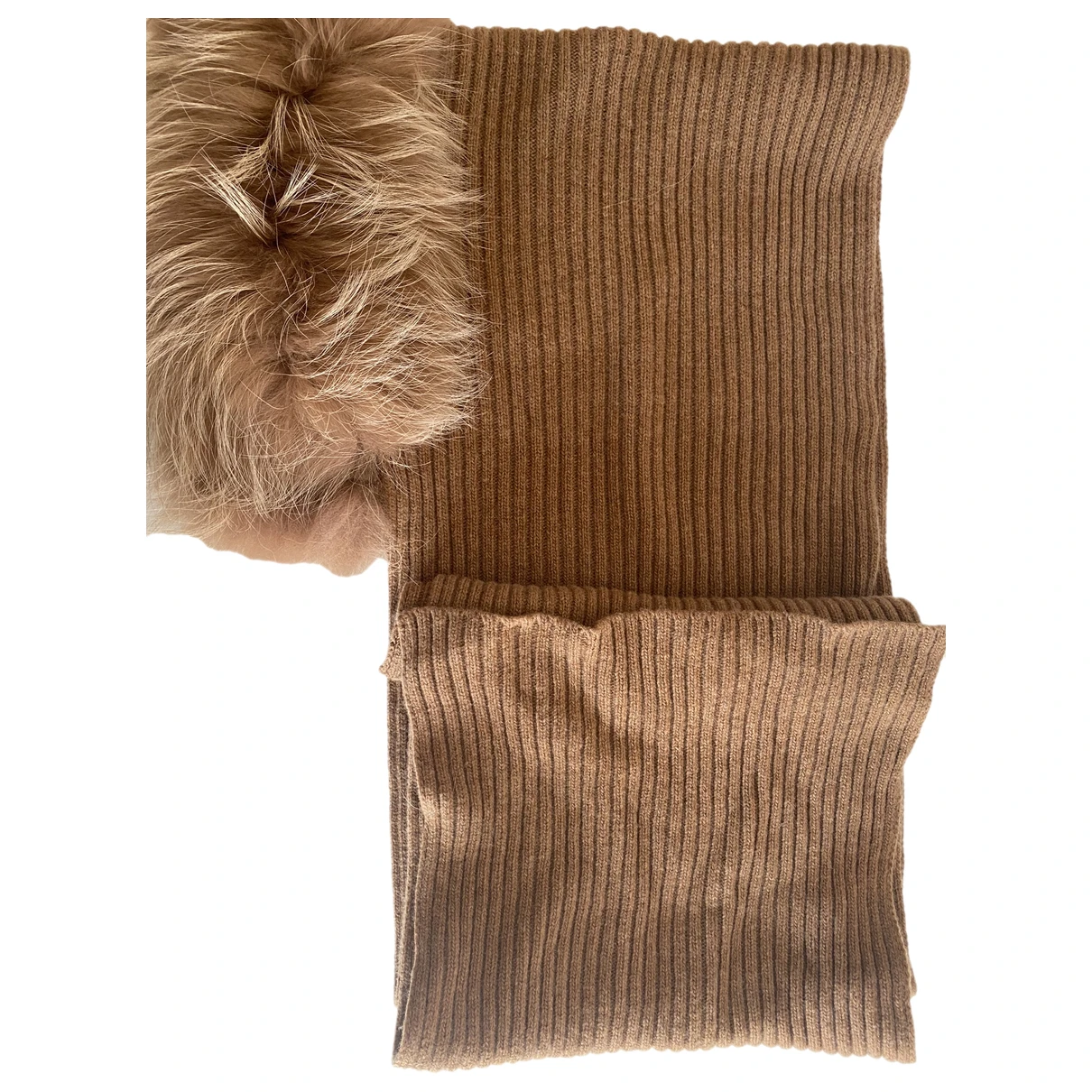 Pre-owned Max Mara Wool Scarf In Brown