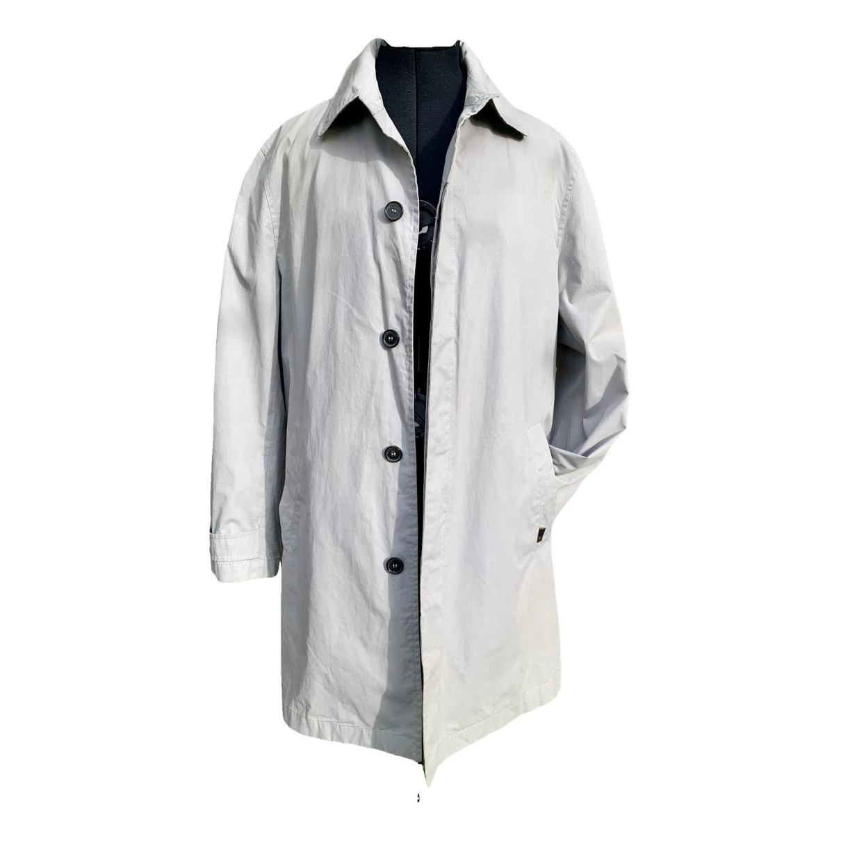 Pre-owned Mulberry Trench In Grey