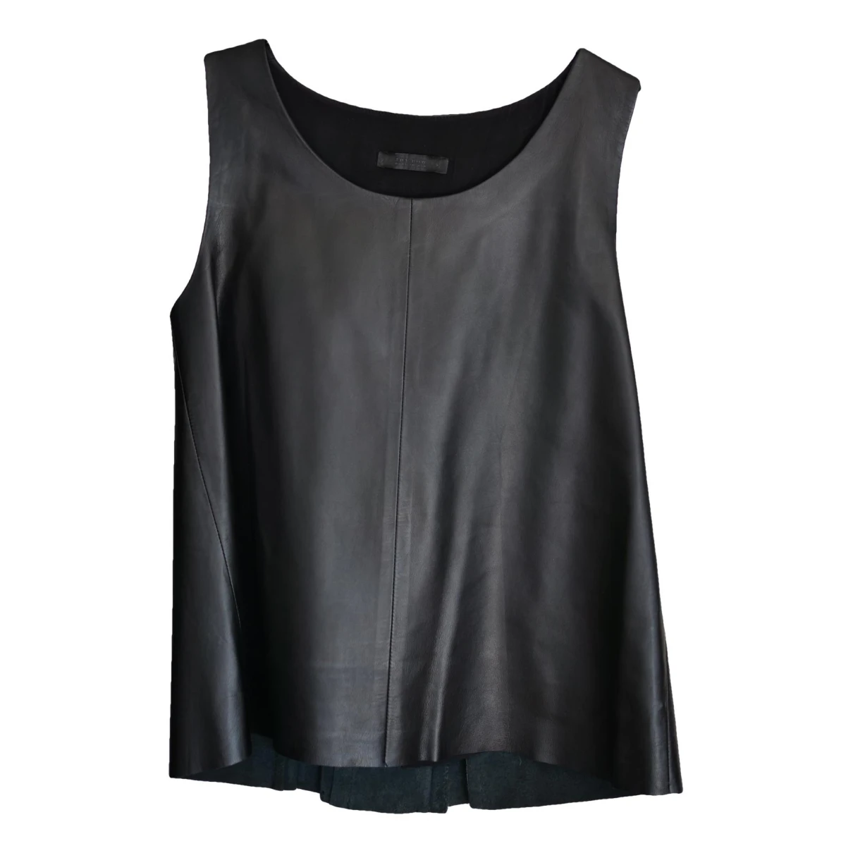 Pre-owned The Row Leather Vest In Black