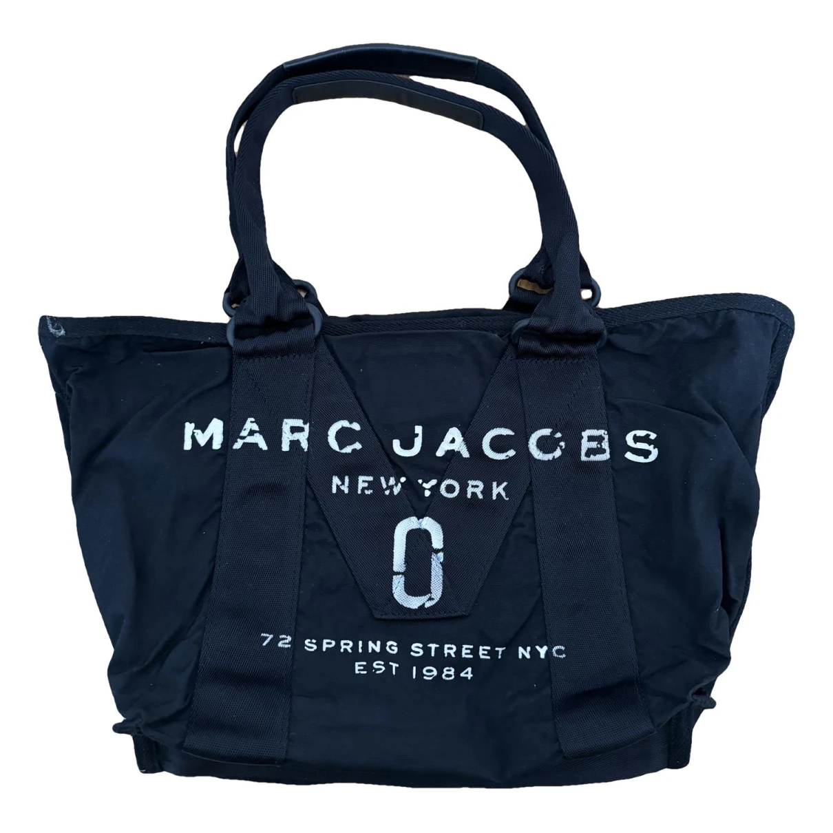 Pre-owned Marc Jacobs The Tag Tote Tote In Black