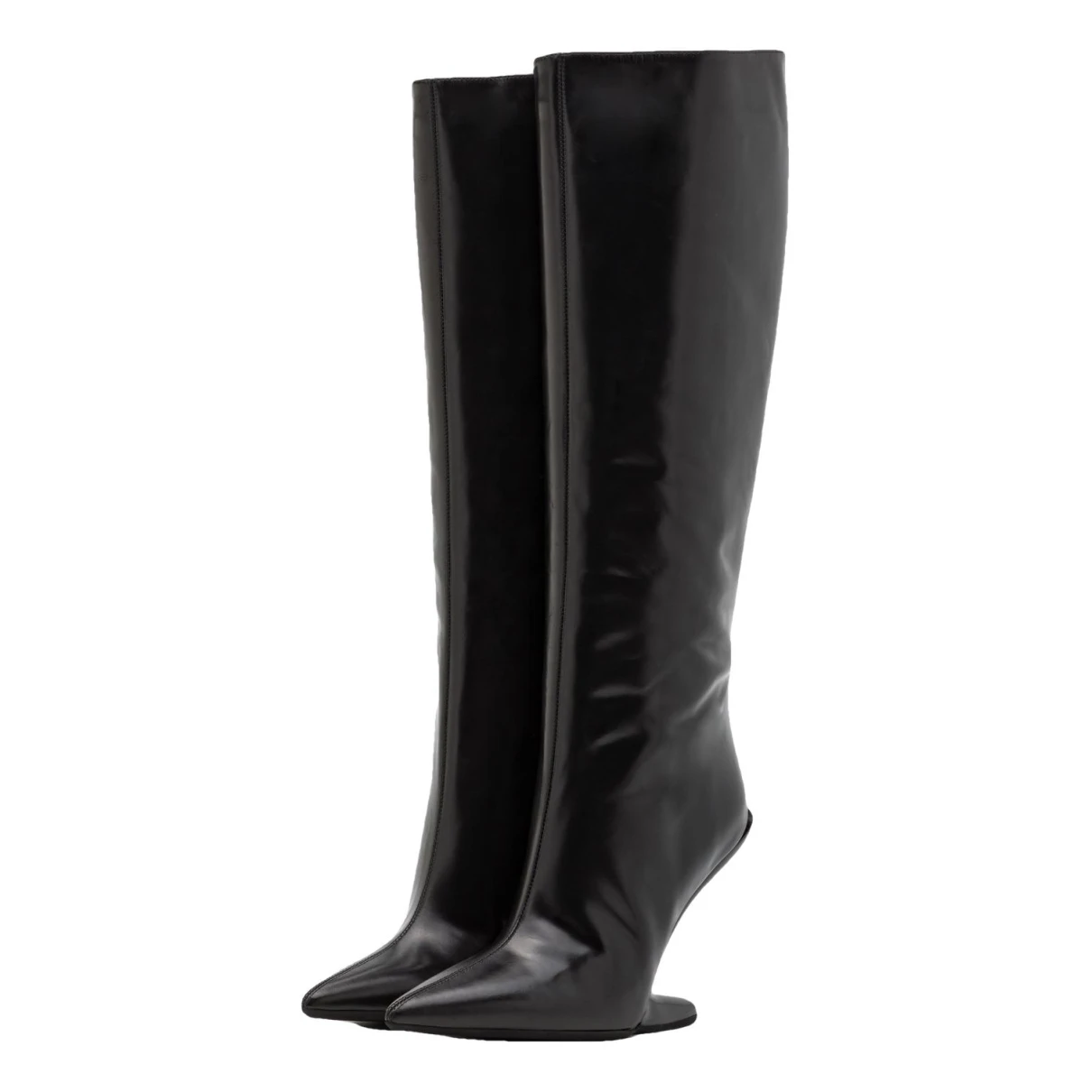 Pre-owned N°21 Leather Boots In Black