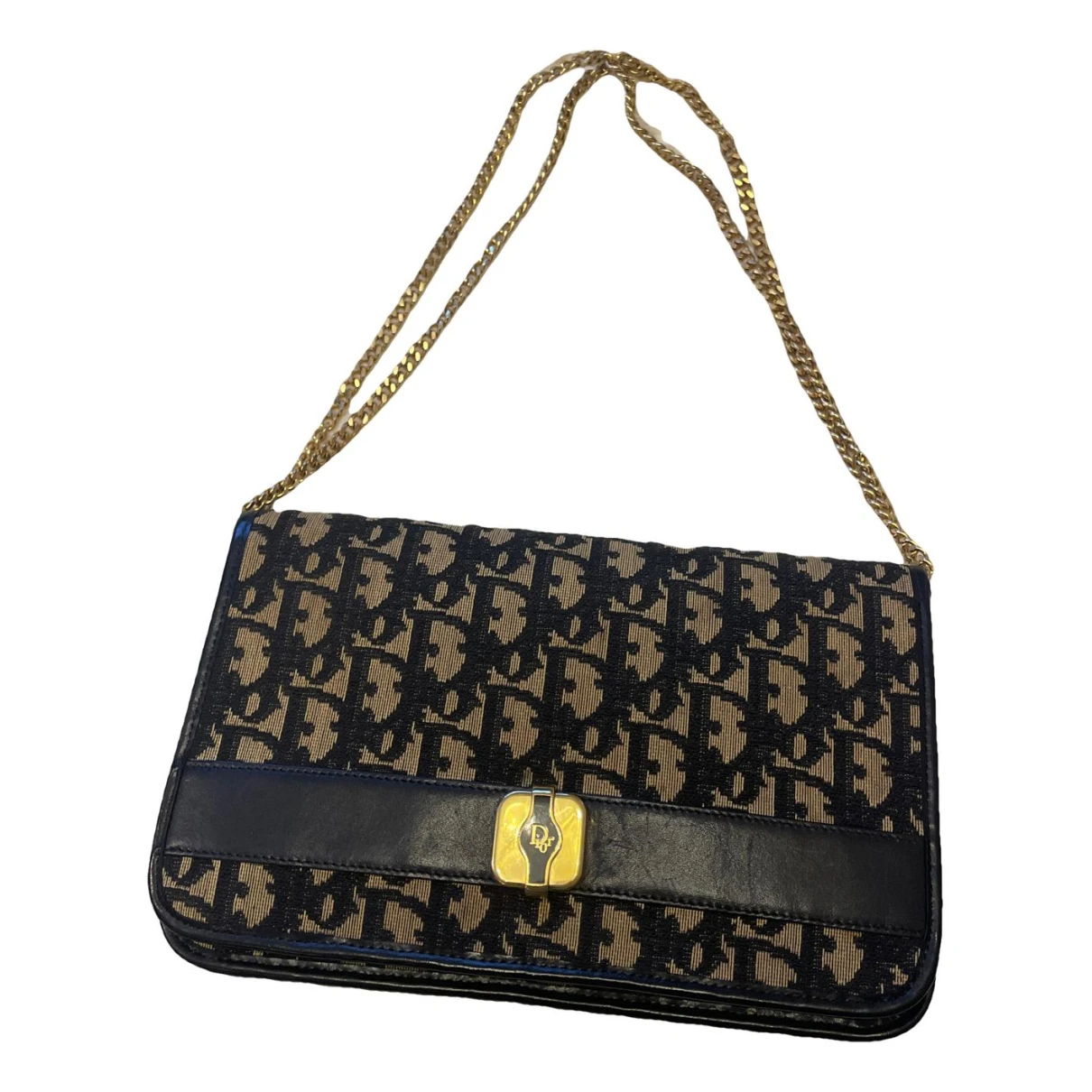 Pre-owned Dior Clutch Bag In Navy