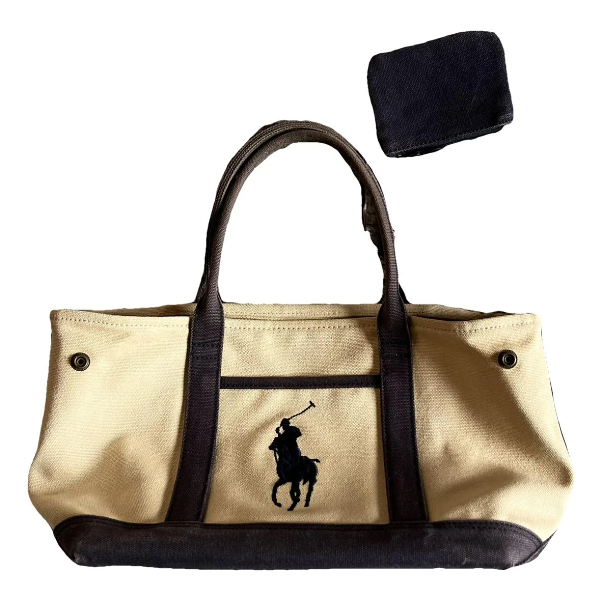 Pre-owned Ralph Lauren Ricky Handbag In Beige