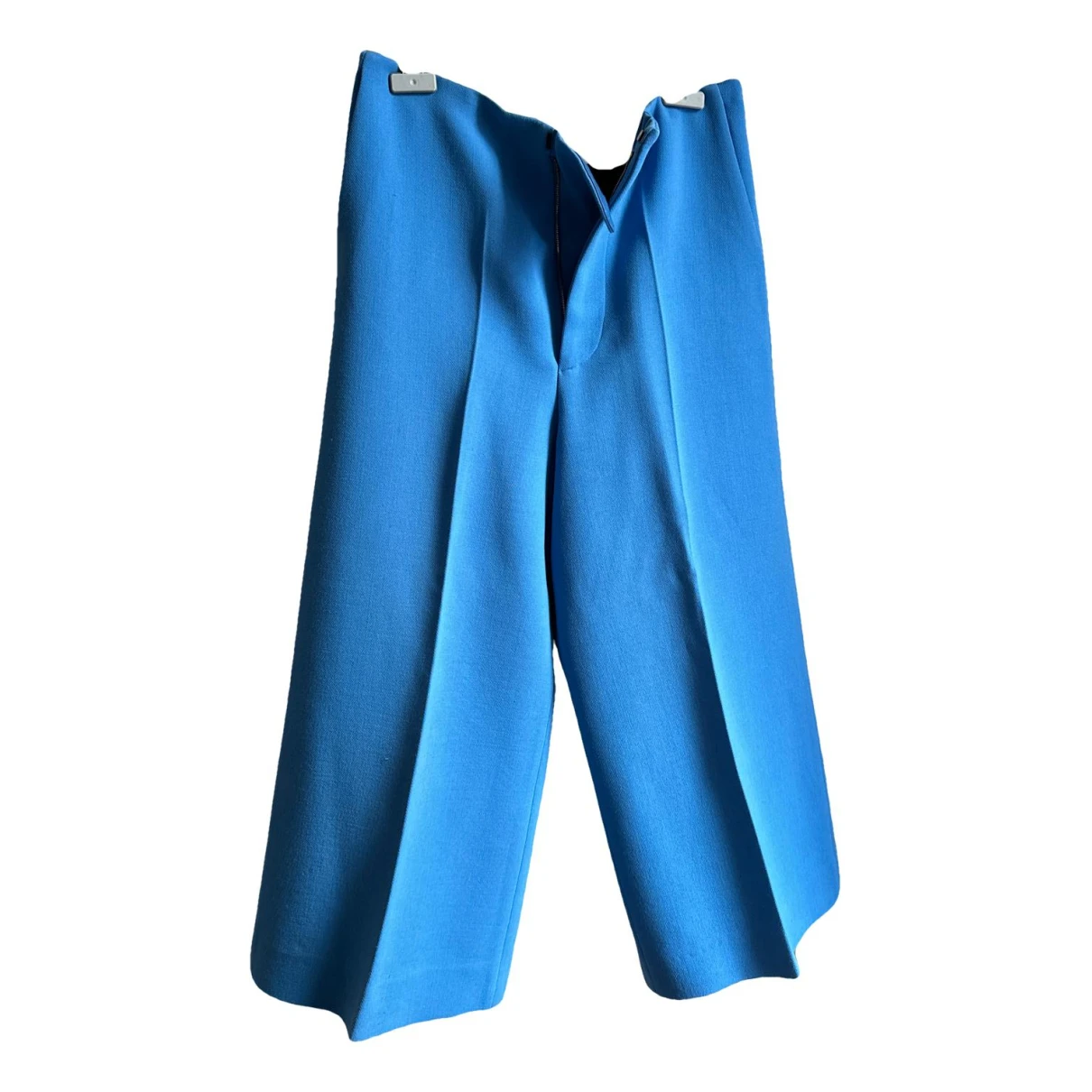 Pre-owned Marni Wool Large Pants In Turquoise