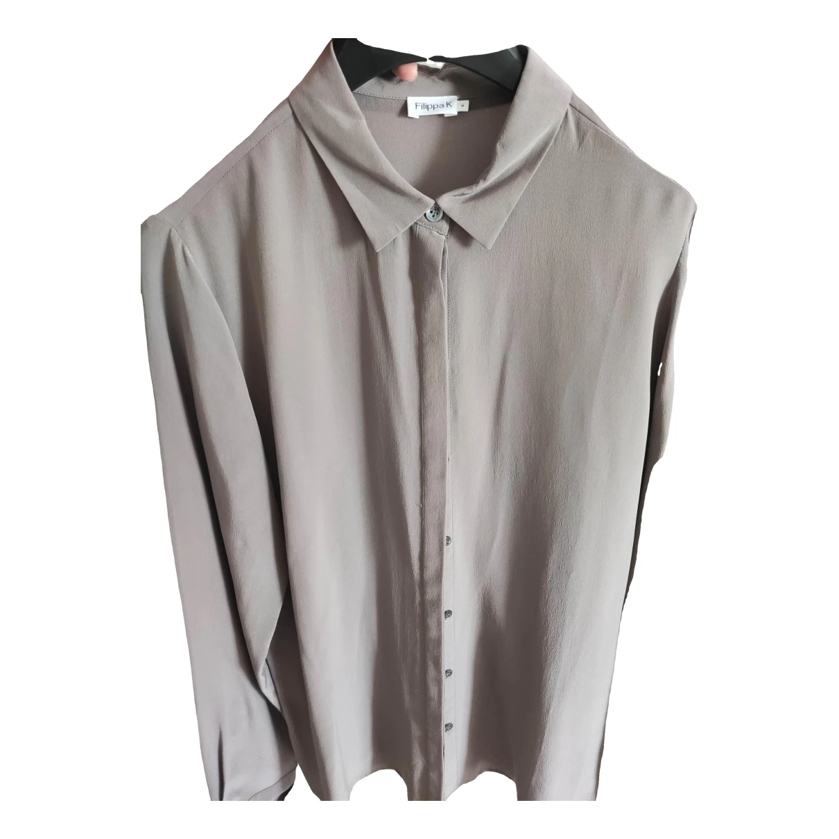 Pre-owned Filippa K Silk Shirt In Grey
