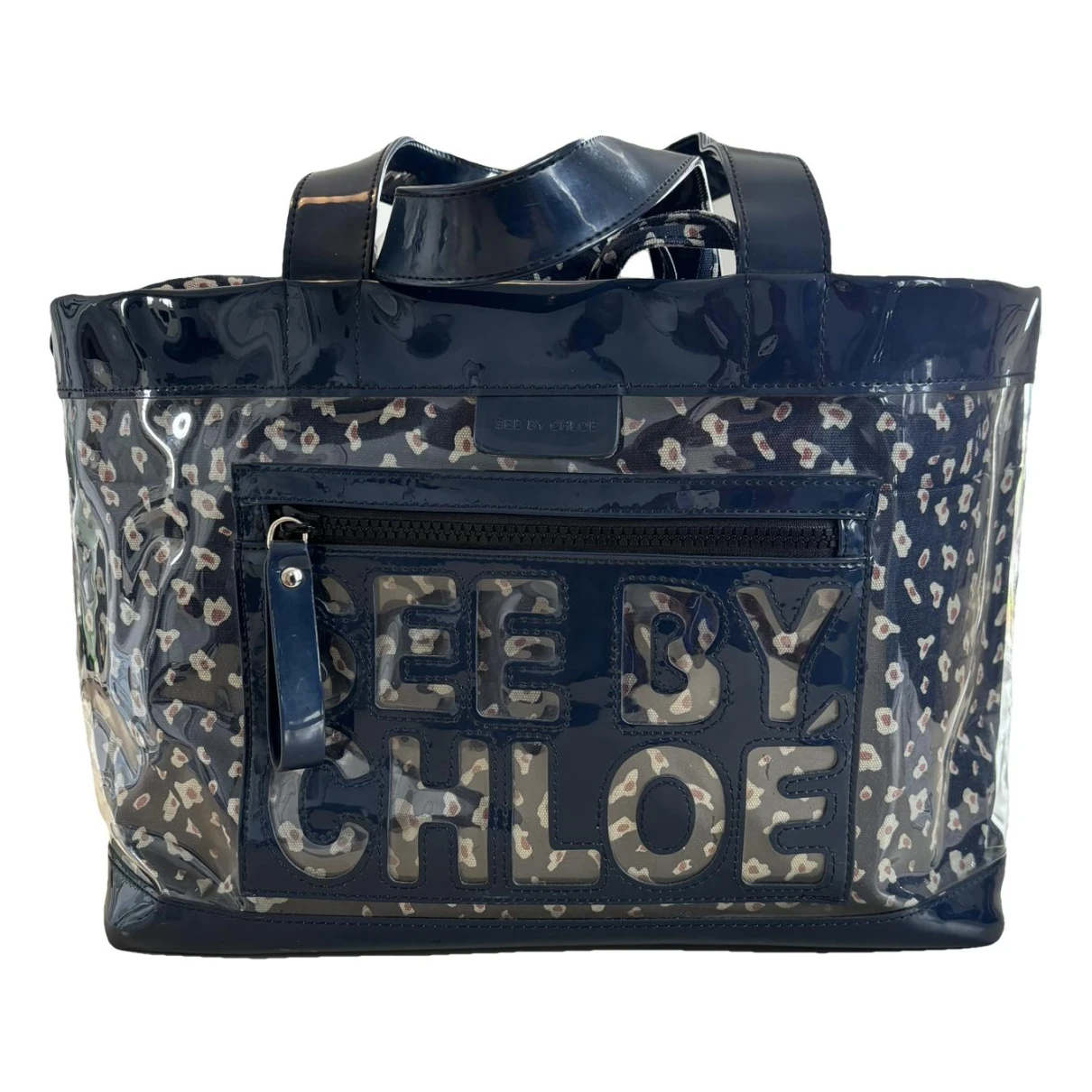 Pre-owned See By Chloé Vinyl Tote In Blue