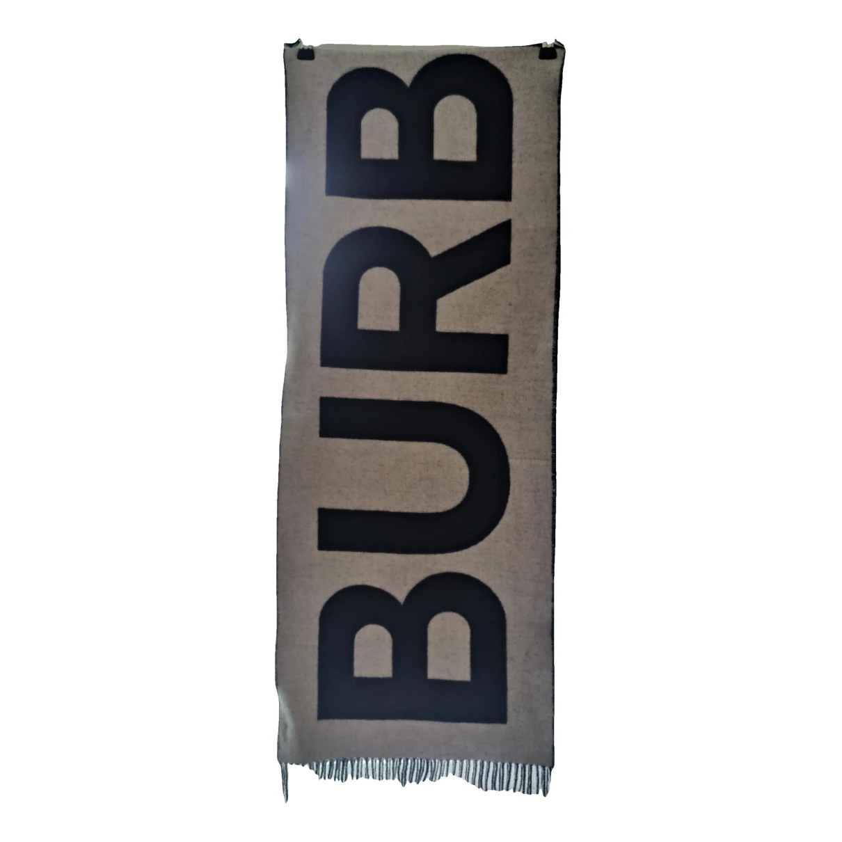 Pre-owned Burberry Cashmere Scarf In Black