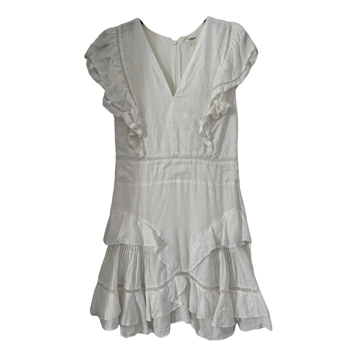 Pre-owned Isabel Marant Étoile Linen Mini Dress In White