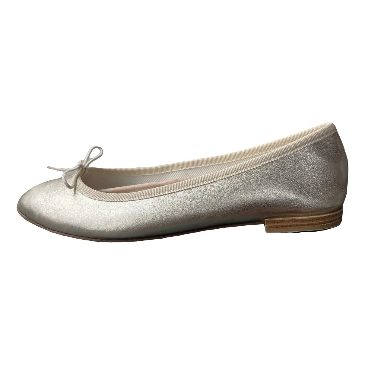 Pre-owned Repetto Leather Ballet Flats In Metallic