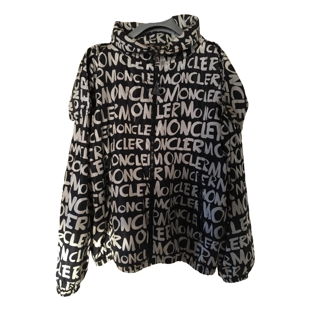 Pre-owned Moncler Print Jacket In Black