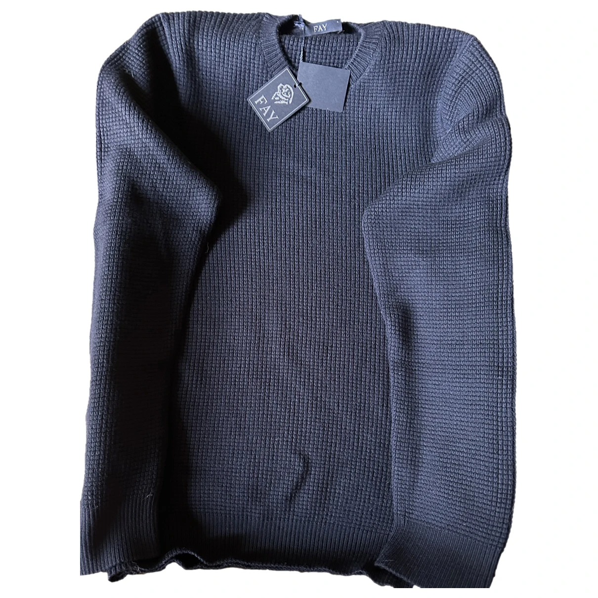 Pre-owned Fay Wool Pull In Blue