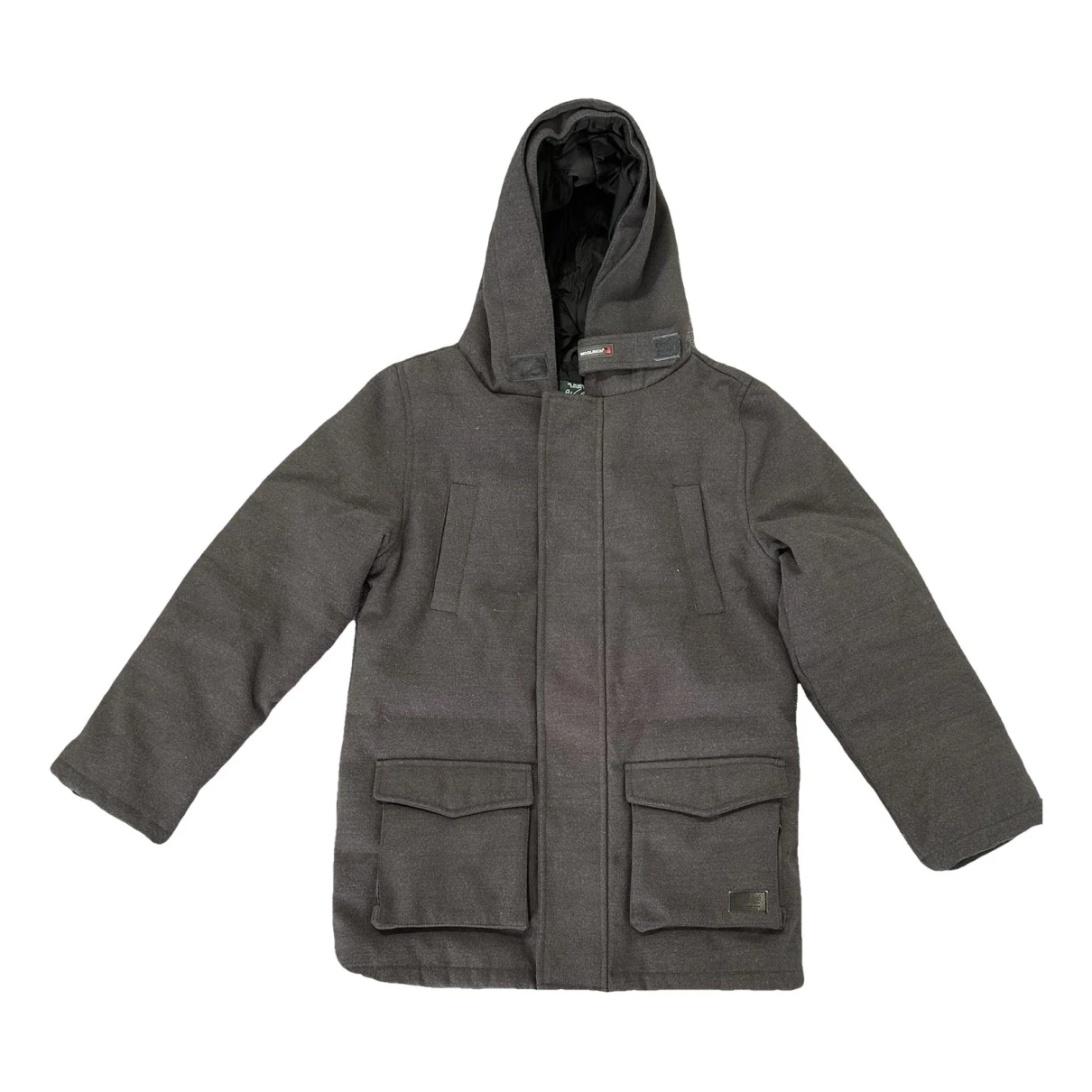 Pre-owned Woolrich Parka In Grey