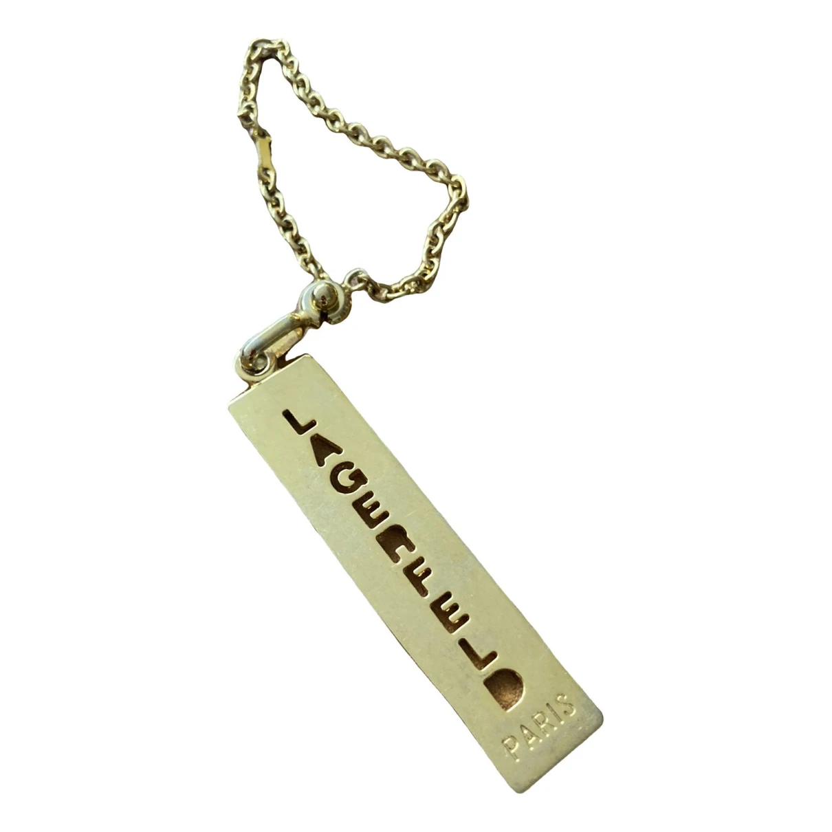 Pre-owned Karl Lagerfeld Bag Charm In Gold