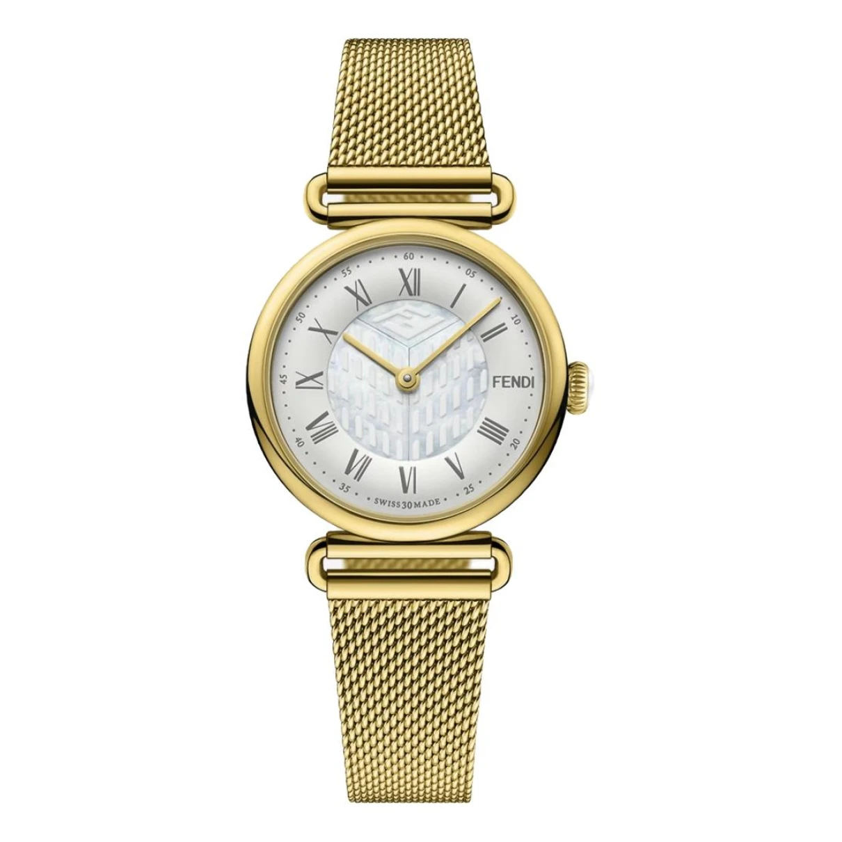Pre-owned Fendi Watch In Gold
