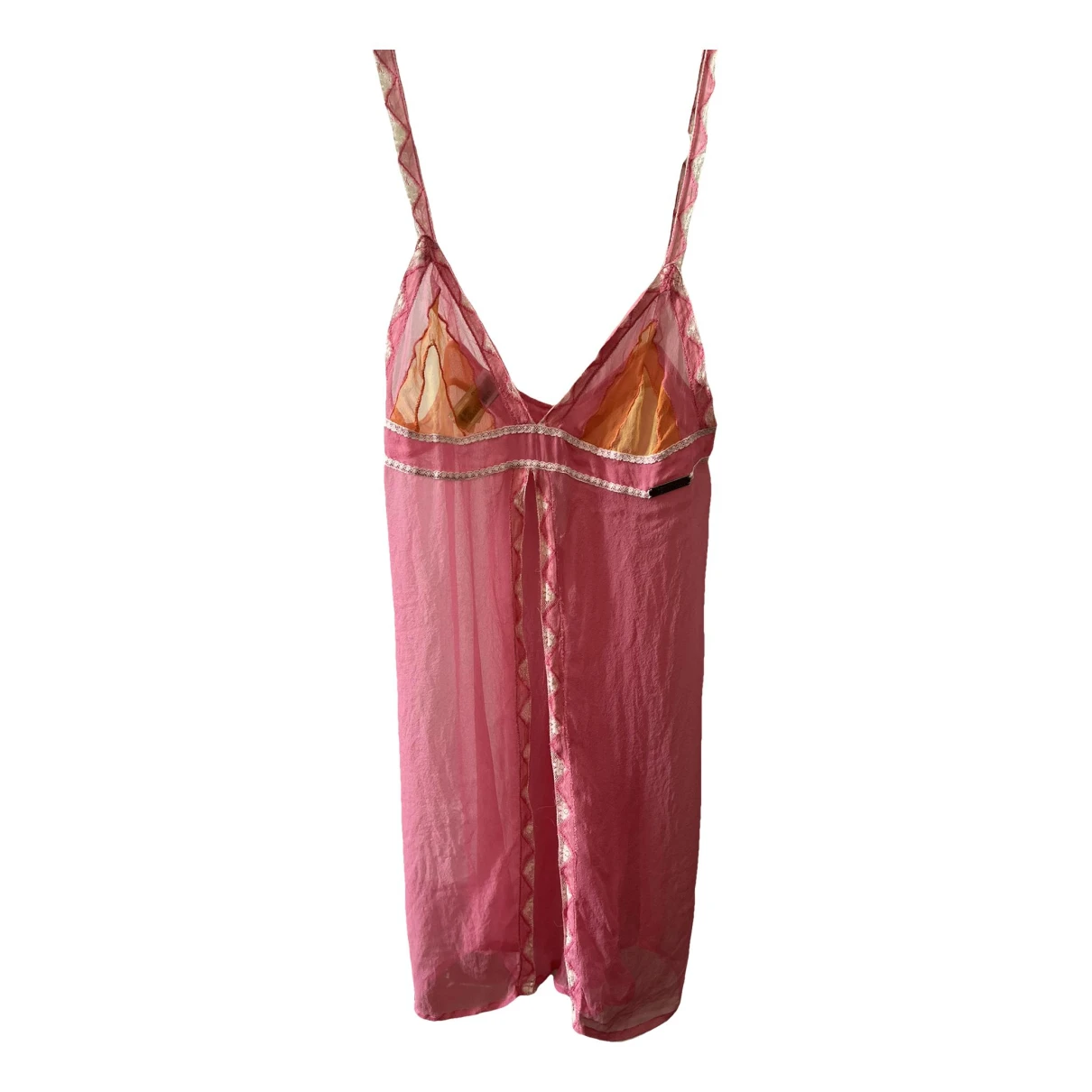 Pre-owned John Galliano Silk Camisole In Pink