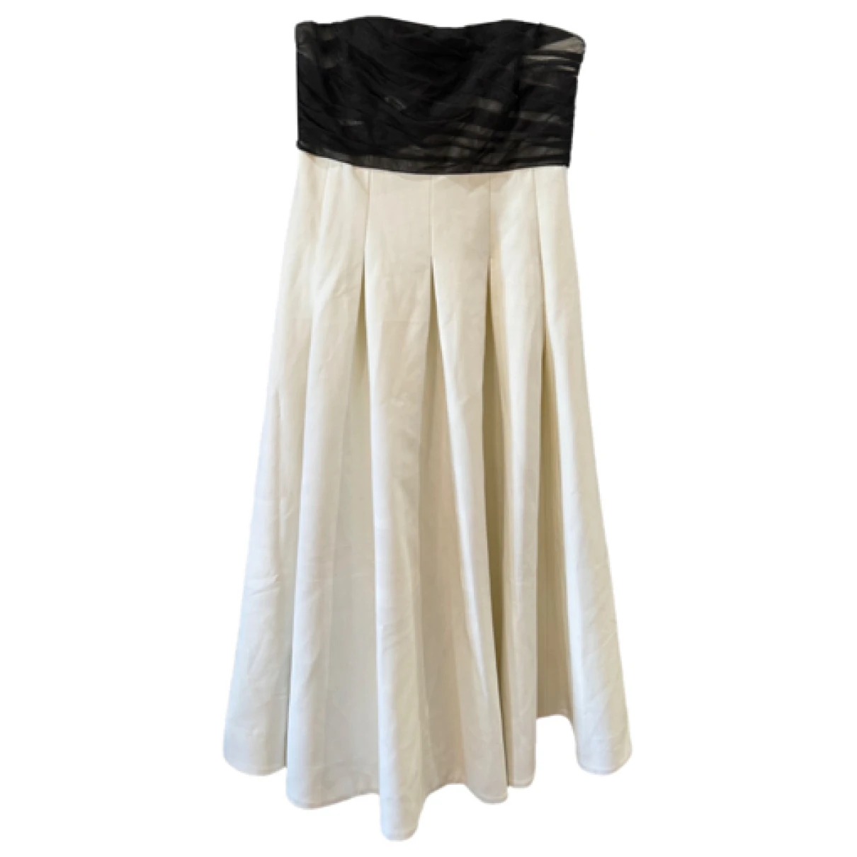 Pre-owned Cinq À Sept Mid-length Dress In Beige