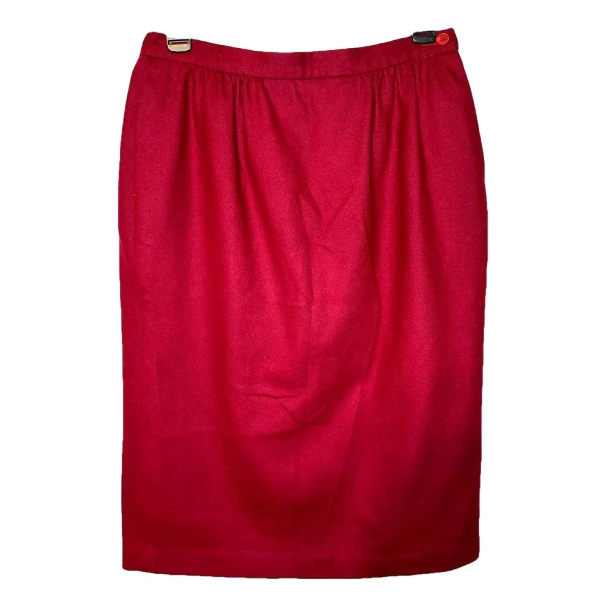 Pre-owned Pendleton Wool Mid-length Skirt In Red
