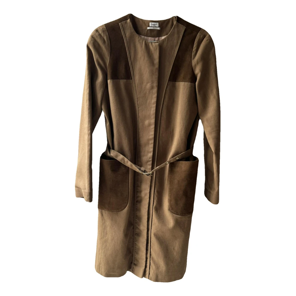 Pre-owned Filippa K Linen Coat In Brown