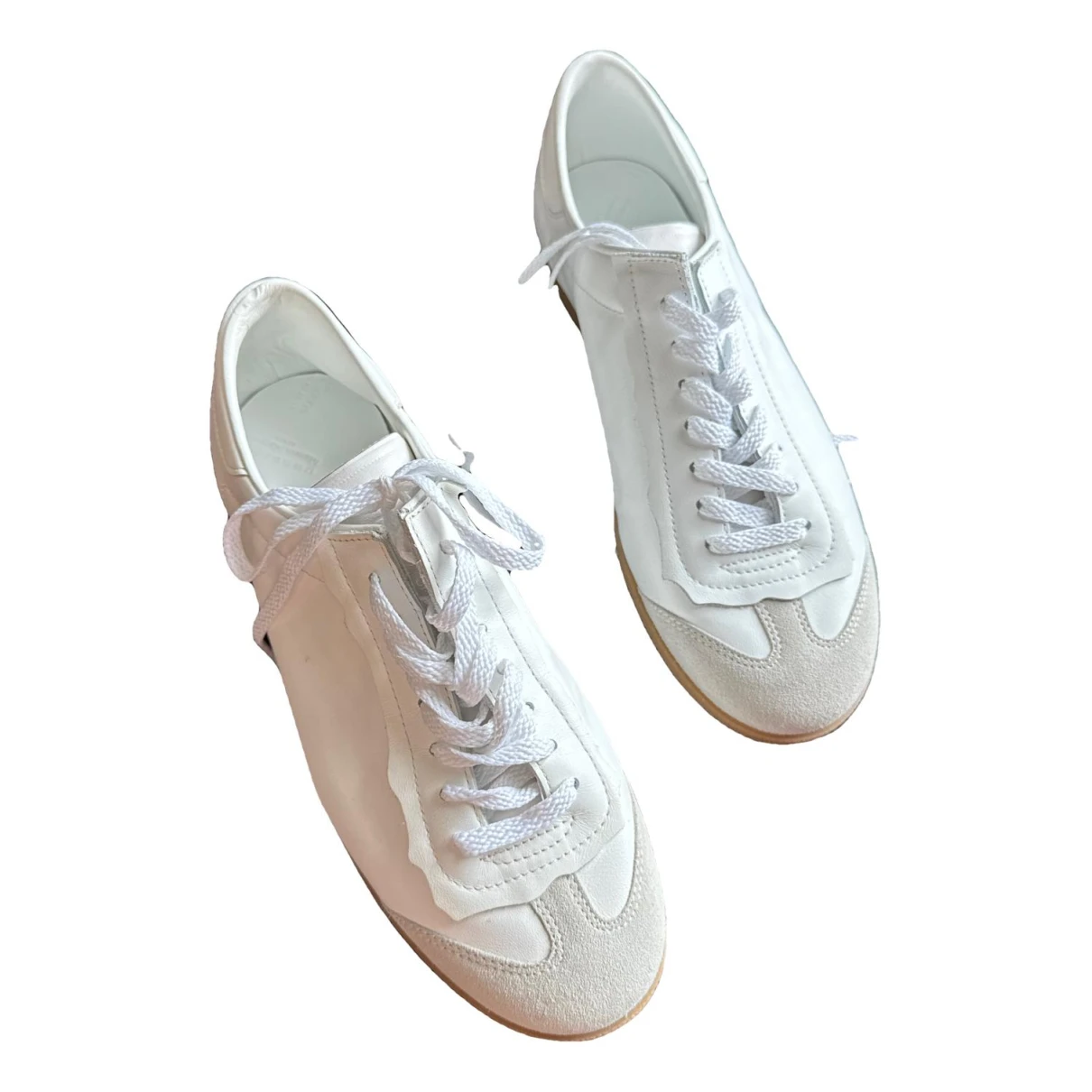 Pre-owned Maison Margiela Low Trainers In White