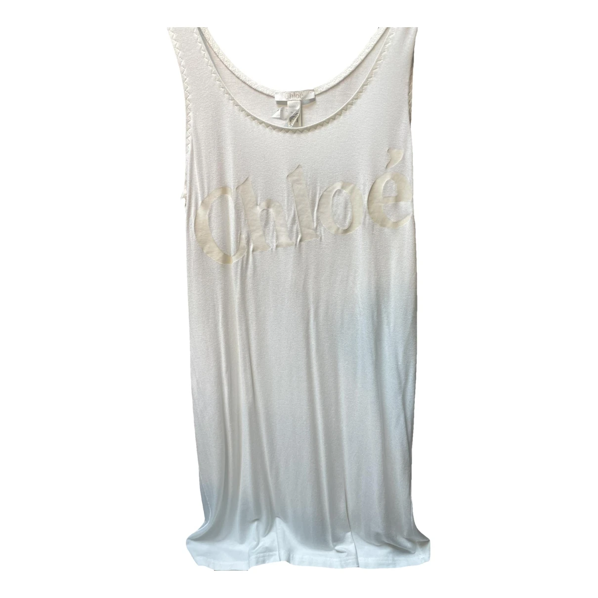 Pre-owned Chloé Mid-length Dress In Beige