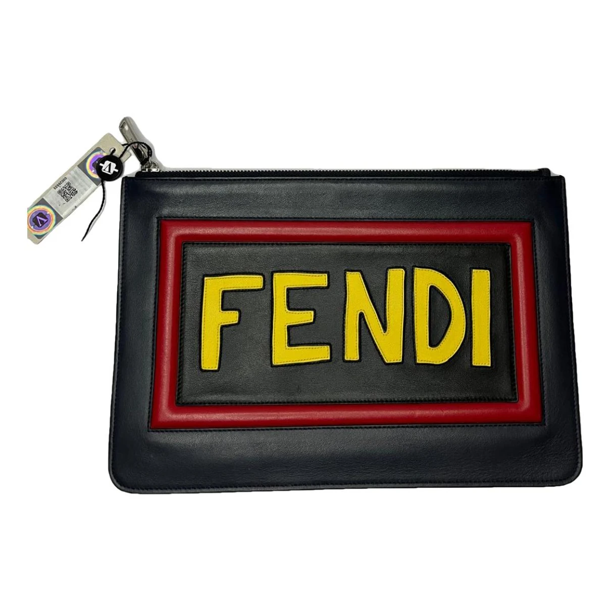 Pre-owned Fendi Leather Bag In Grey
