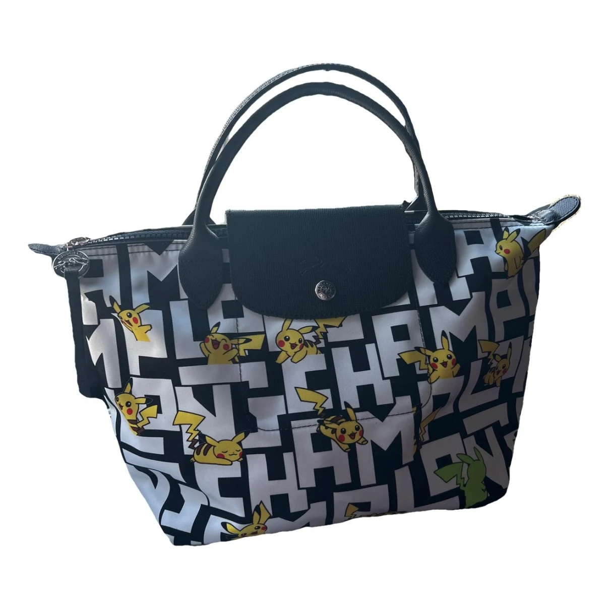 Pre-owned Longchamp Pliage Handbag In Multicolour