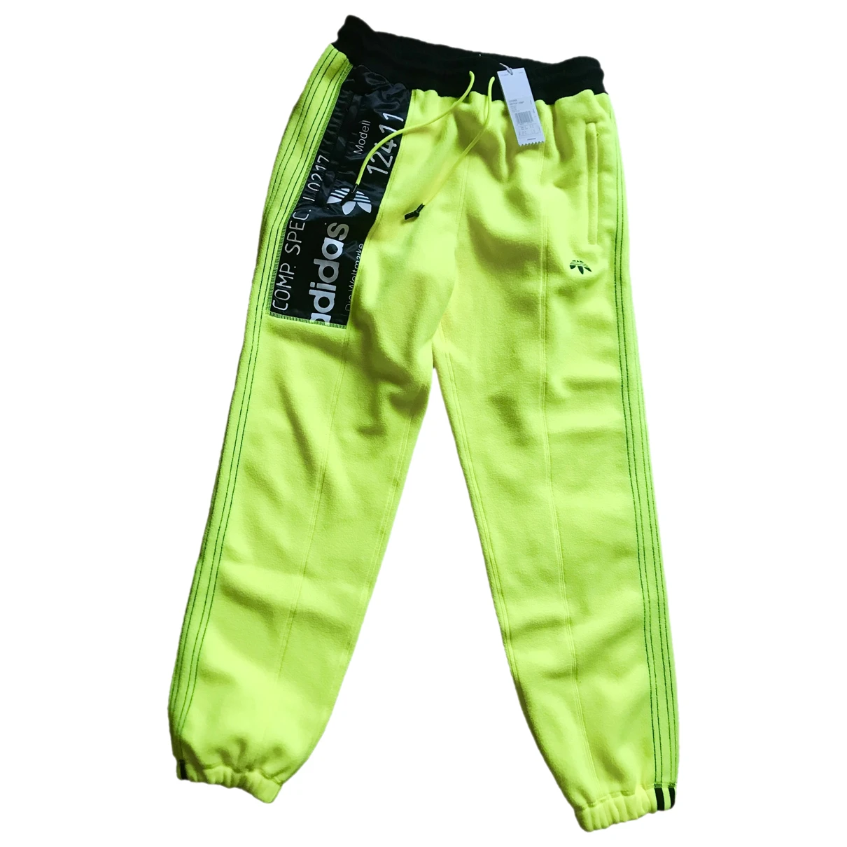 Pre-owned Adidas Originals By Alexander Wang Trousers In Yellow
