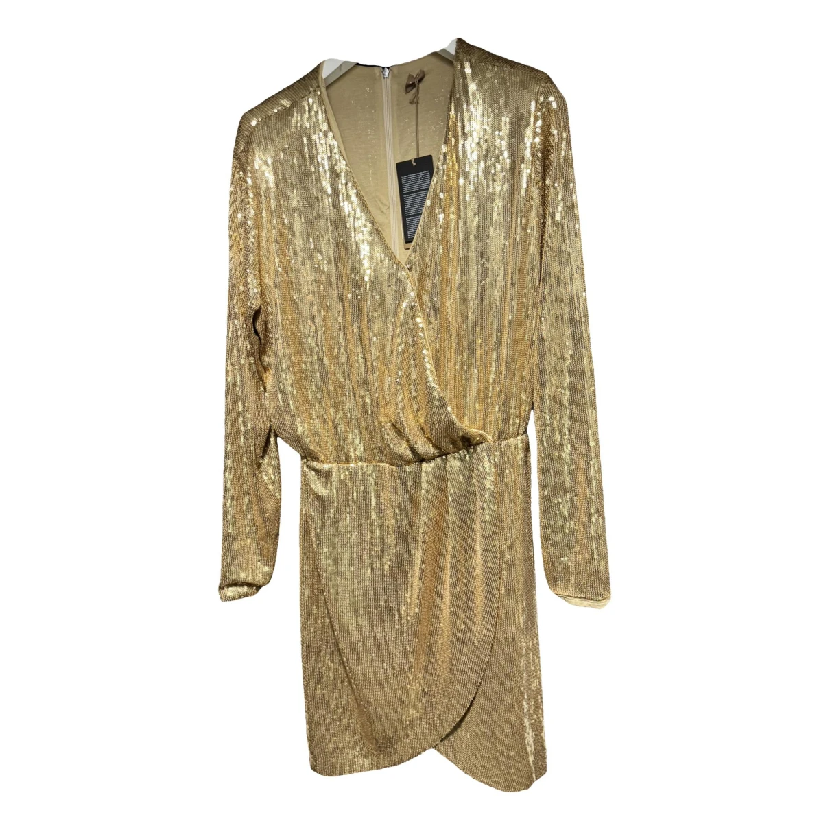 Pre-owned Hugo Boss Mid-length Dress In Gold