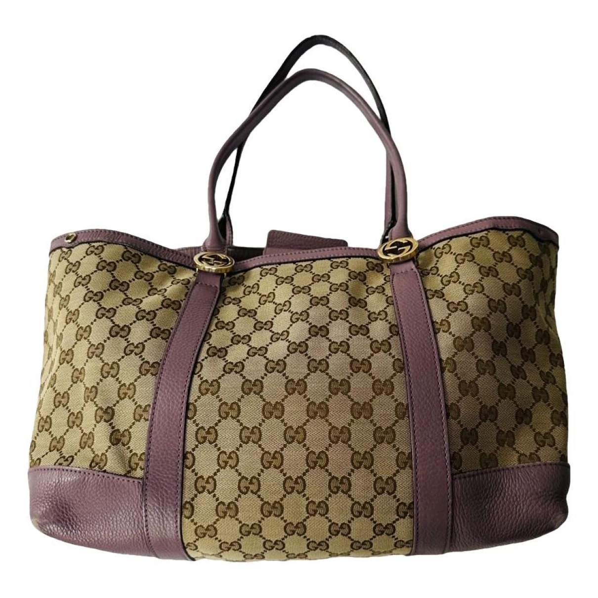 Pre-owned Gucci Handbag In Purple