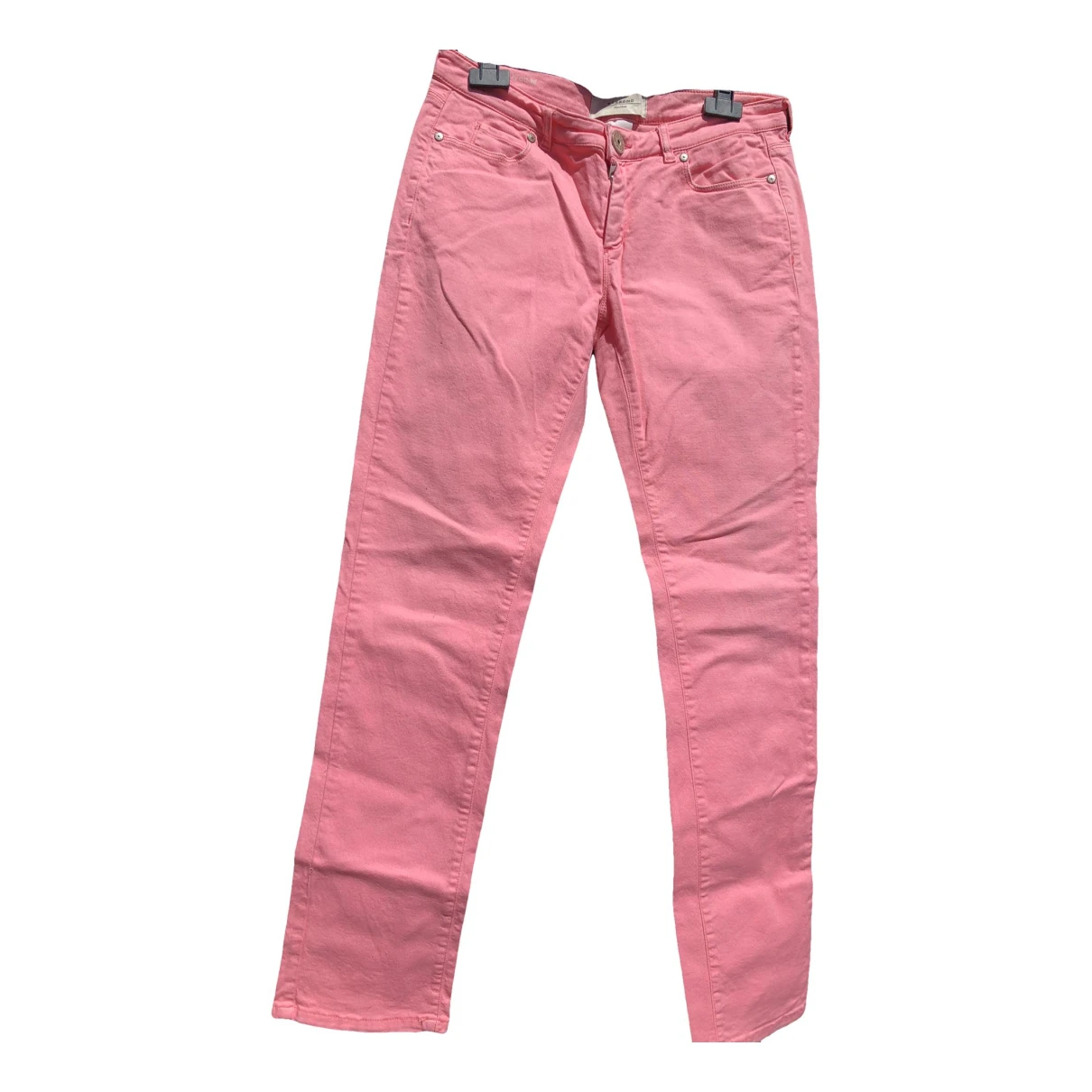 Pre-owned Max Mara Slim Jeans In Pink