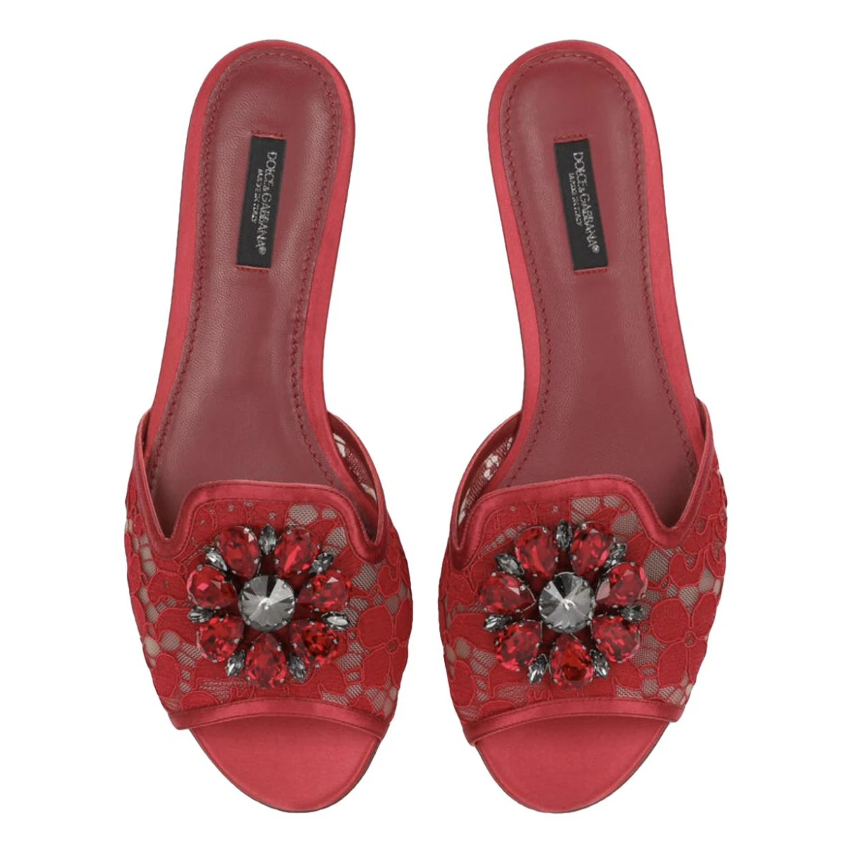 Pre-owned Dolce & Gabbana Mules & Clogs In Red