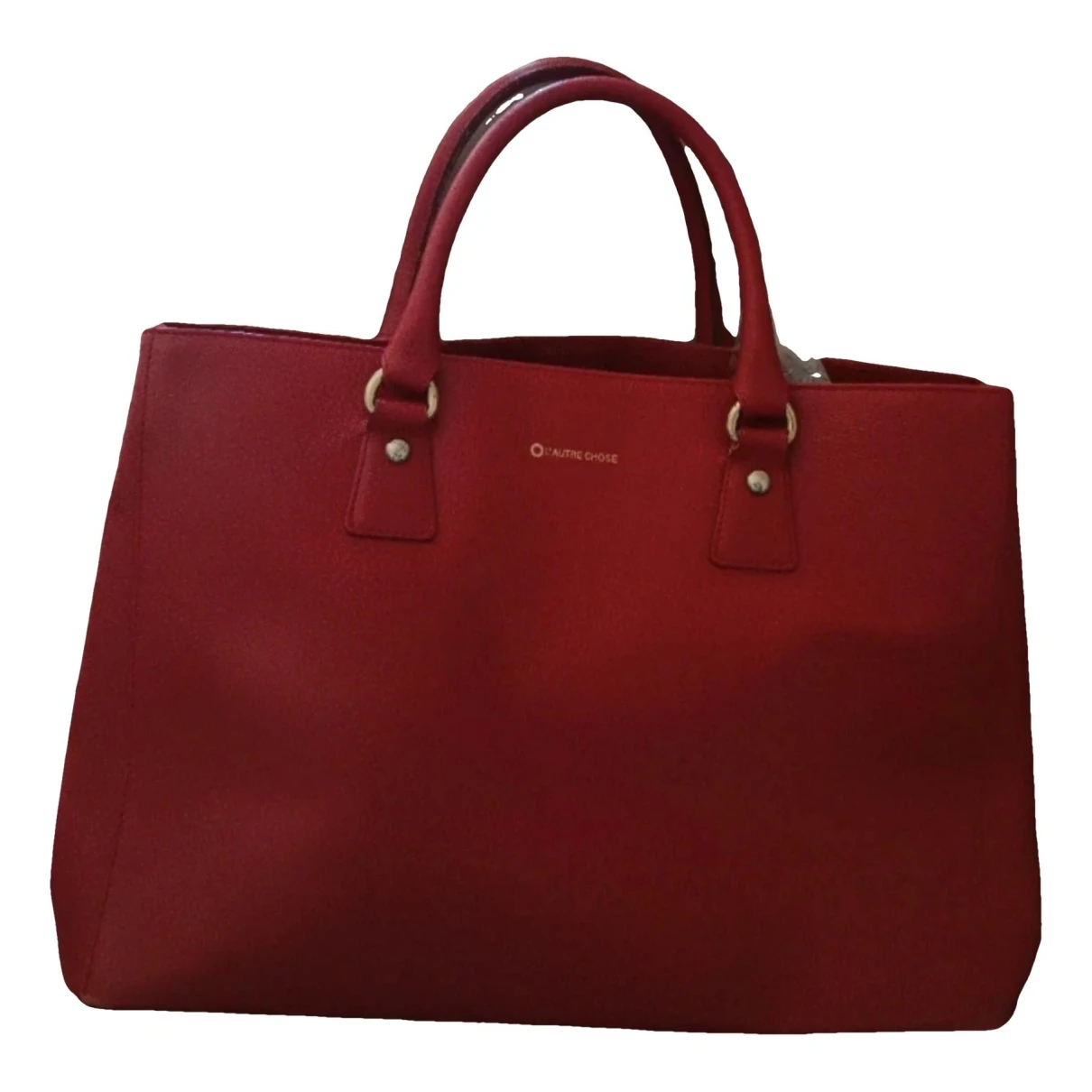 Pre-owned L'autre Chose Leather Handbag In Burgundy
