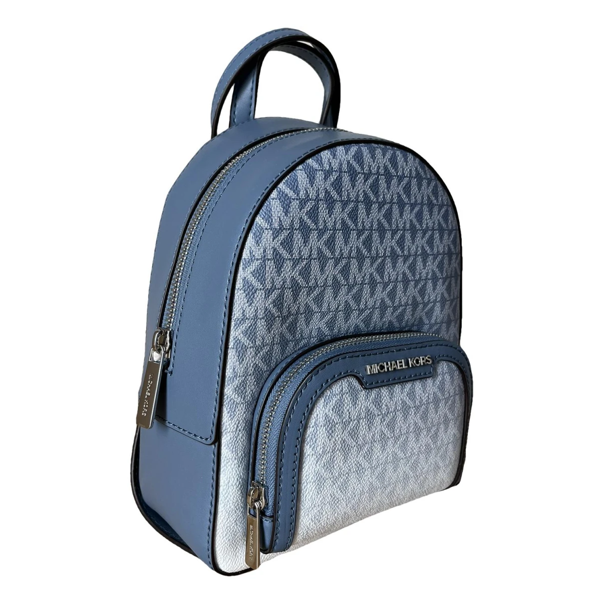 Pre-owned Michael Kors Leather Backpack In Blue