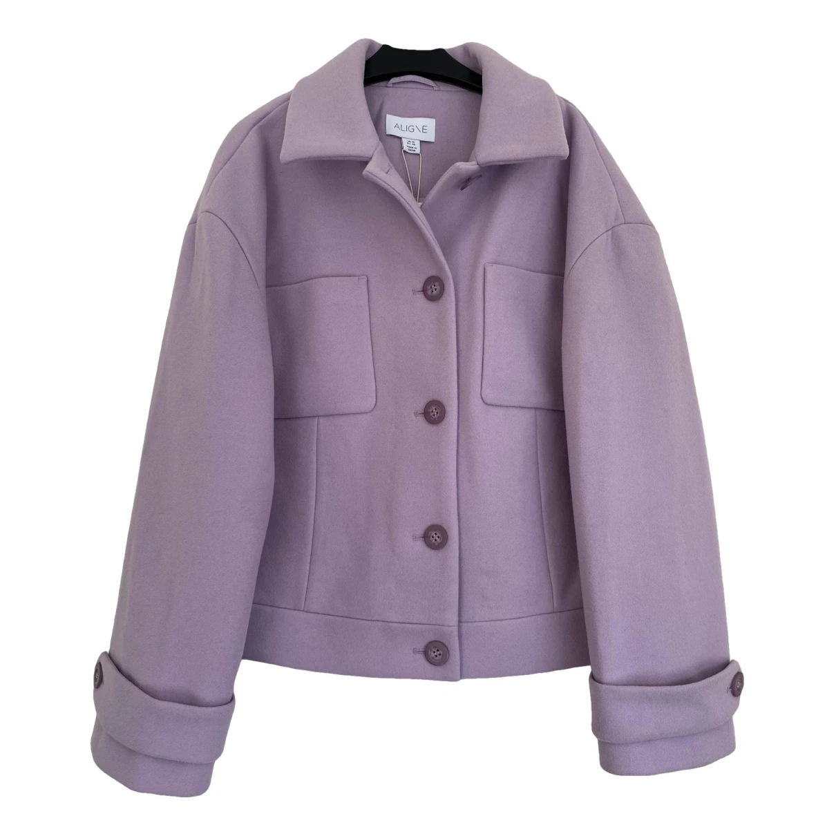 Pre-owned Aligne Wool Jacket In Purple
