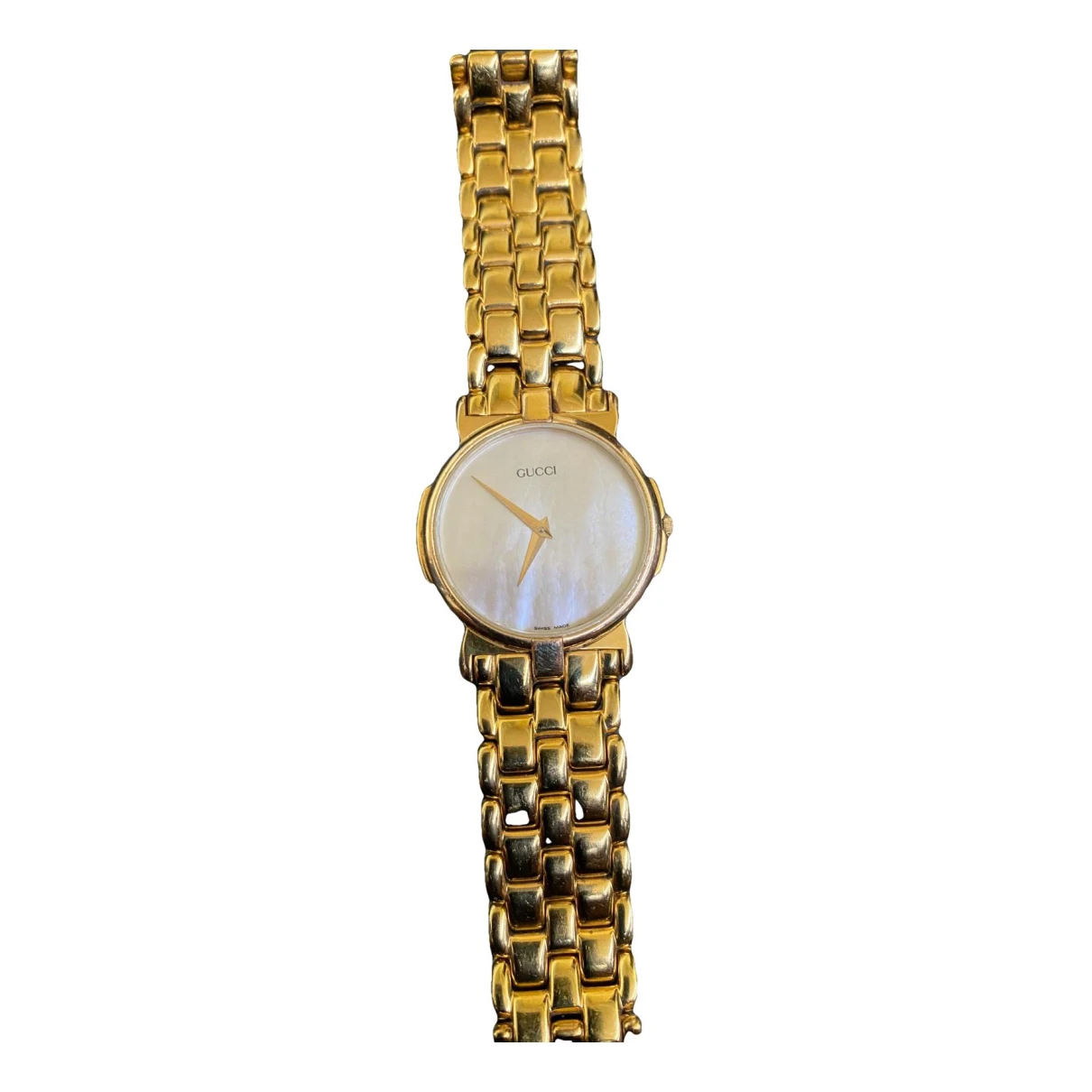Pre-owned Gucci Carbon Gold Watch