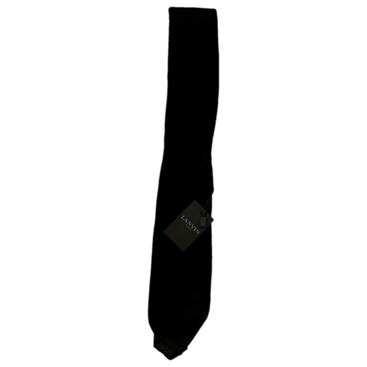 Pre-owned Lanvin Tie In Black