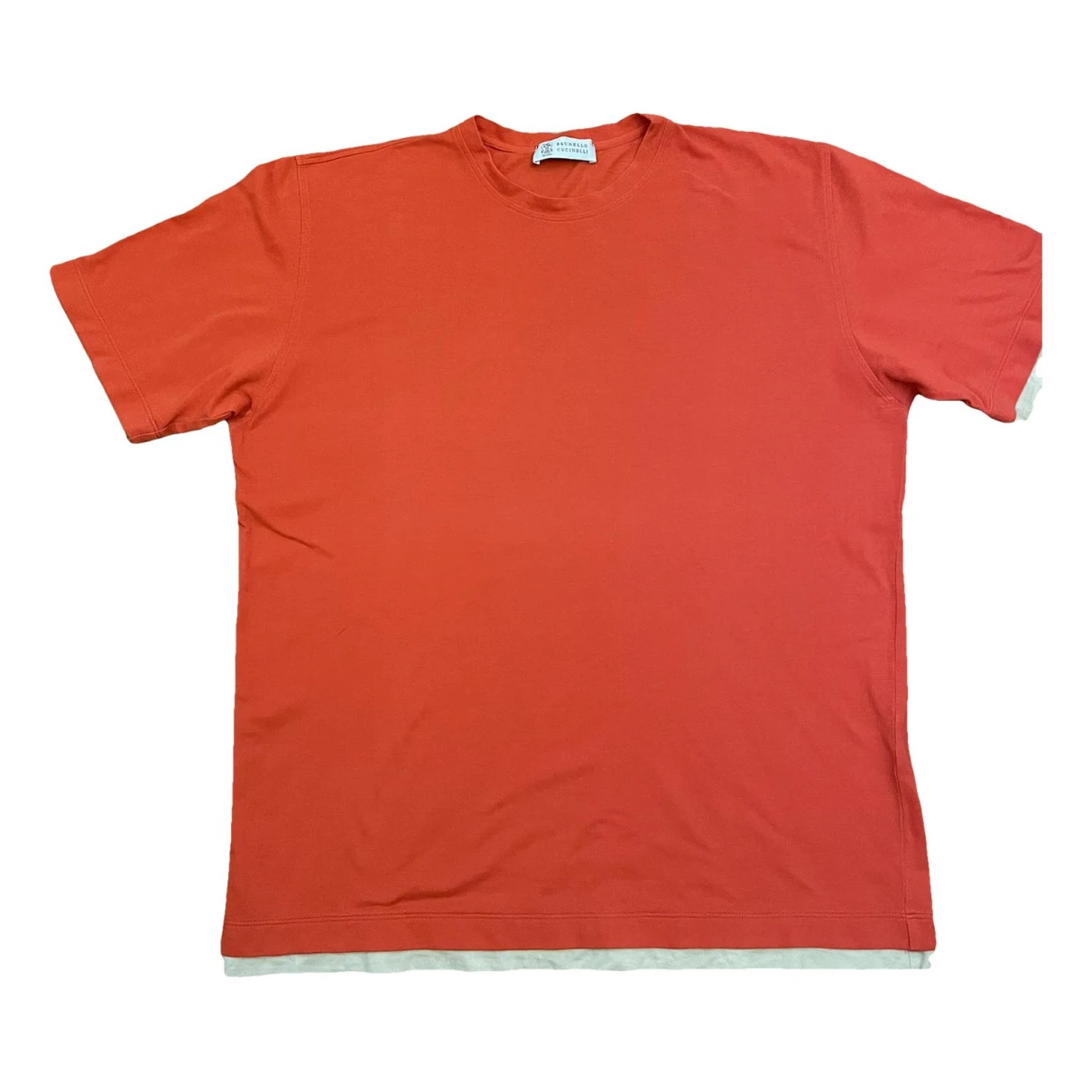 Pre-owned Brunello Cucinelli T-shirt In Orange