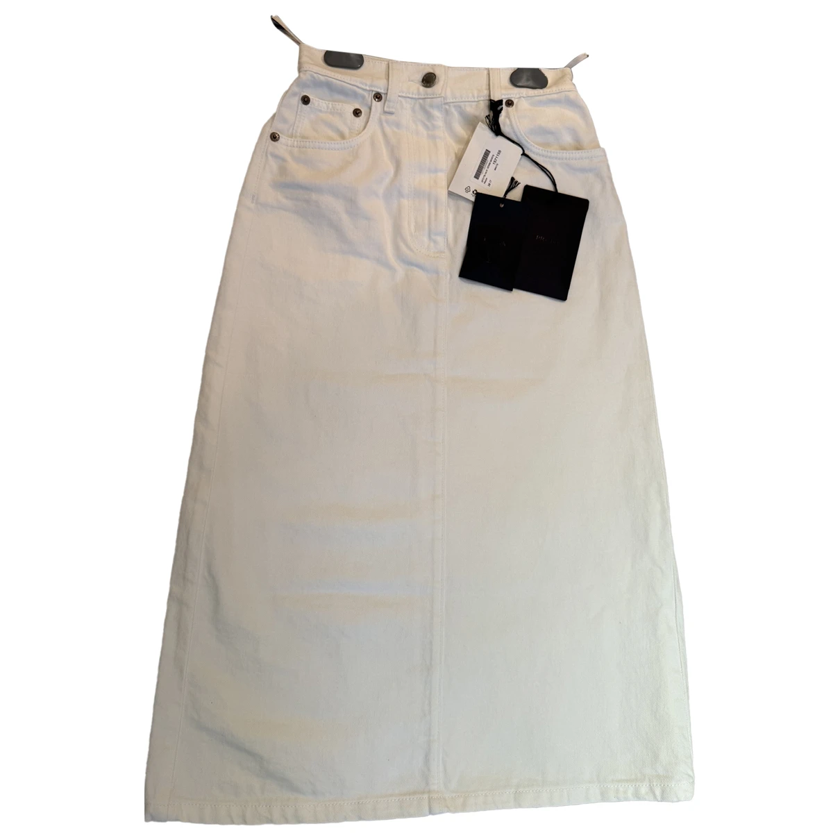Pre-owned Prada Mid-length Skirt In White
